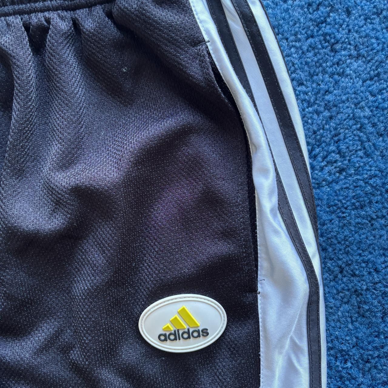 Adidas heavy knitted "pique" track pants - snaps on sides Size US 33 - 6 Thumbnail