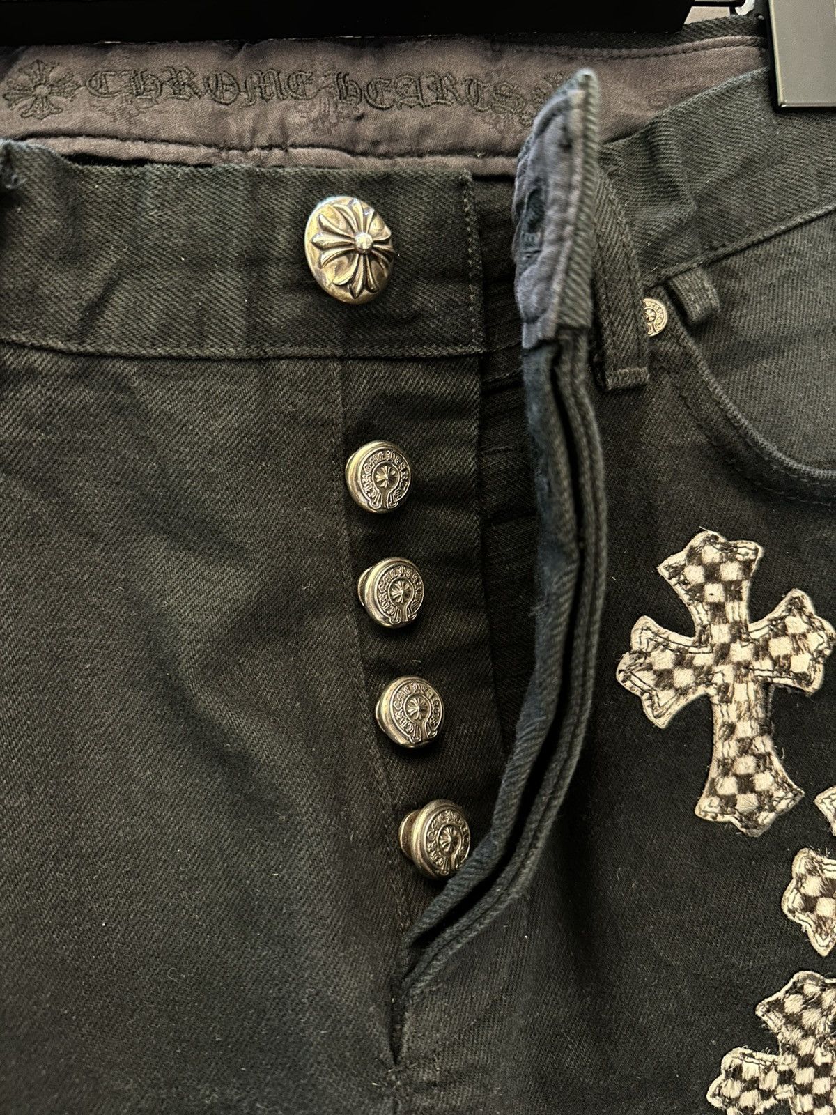 Chrome Hearts CHROME HEARTS CHECKARD & PINK PATCH DENIM Size US 32 / EU 48 - 5 Thumbnail