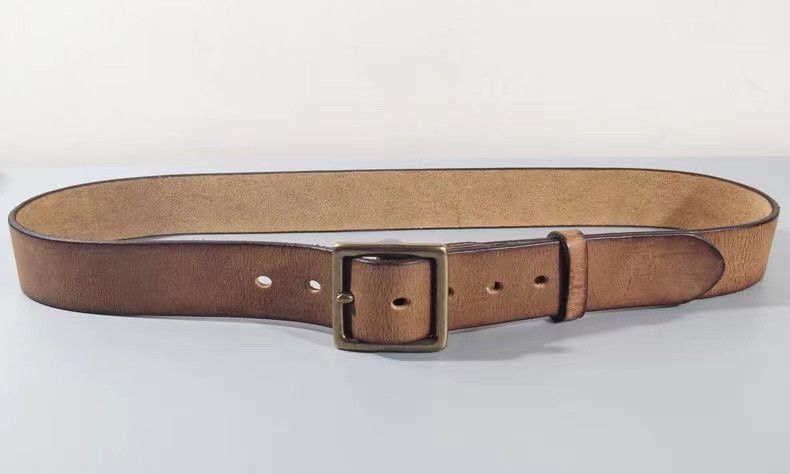 Japanese Brand × Vintage Vintage Natural Leather Copper Buckle Belt Size ONE SIZE - 1 Thumbnail