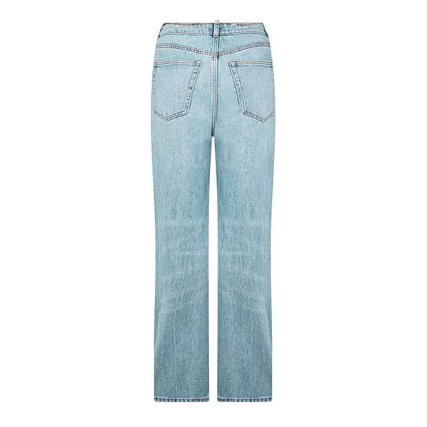 Alexander Wang o1g2r1mq0824 Nameplate V Front Demin Jean in Denim Blue Size 27" / US 4 / IT 40 - 2 Thumbnail