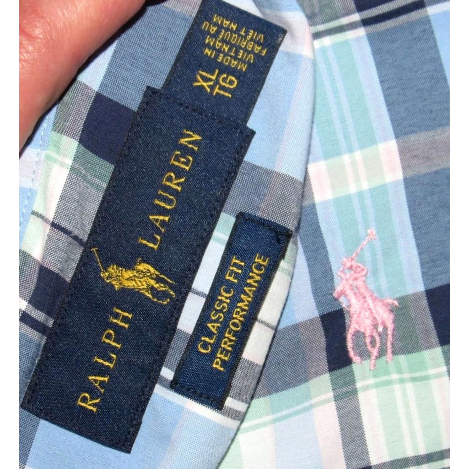 Ralph Lauren Polo RALPH LAUREN Performance Blue Pink Plaid Long Sleeve Button Down Shirt XL Mens Size US XL / EU 56 / 4 - 3 Thumbnail