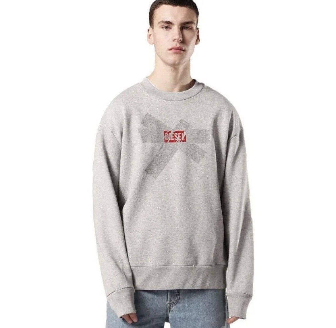 Diesel Diesel S-Bay Gray Sweatshirt Crewneck Size XXL Size US XXL / EU 58 / 5 - 25 Thumbnail