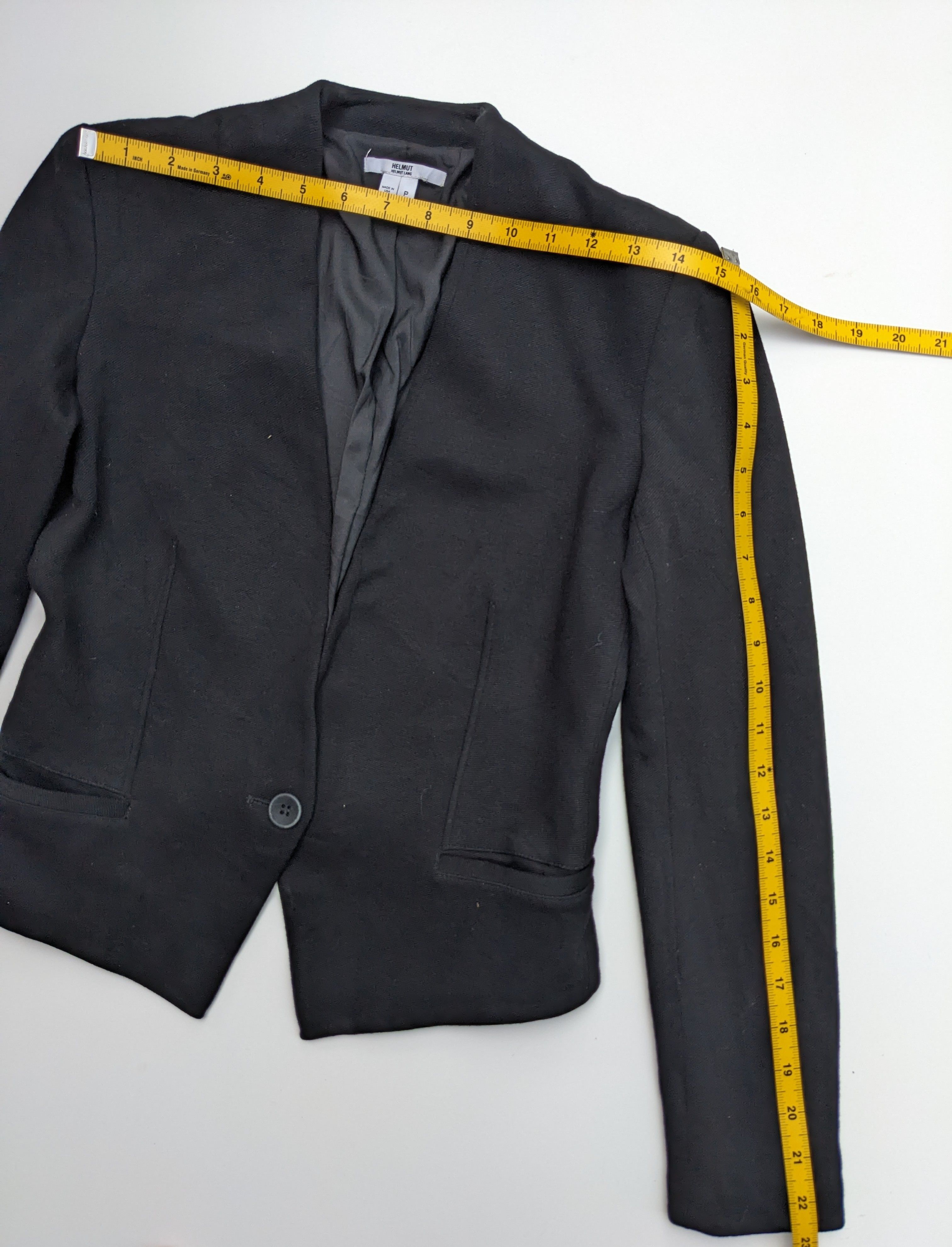 Helmut Lang Helmut Lang black blazer Size S / US 4 / IT 40 - 10 Thumbnail
