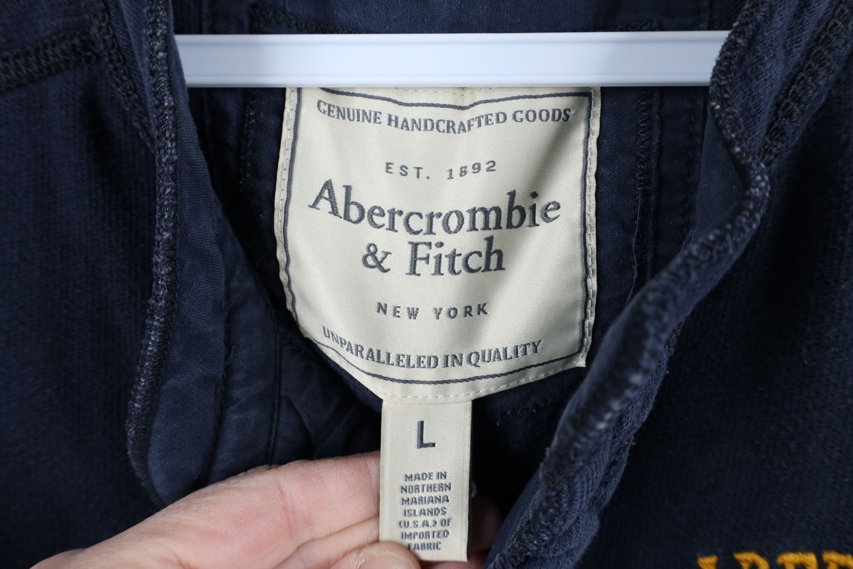 Abercrombie & Fitch × Vintage Vintage 90s Y2K Abercrombie & Fitch Knit Henley T-Shirt Blue Size US L / EU 52-54 / 3 - 11 Thumbnail