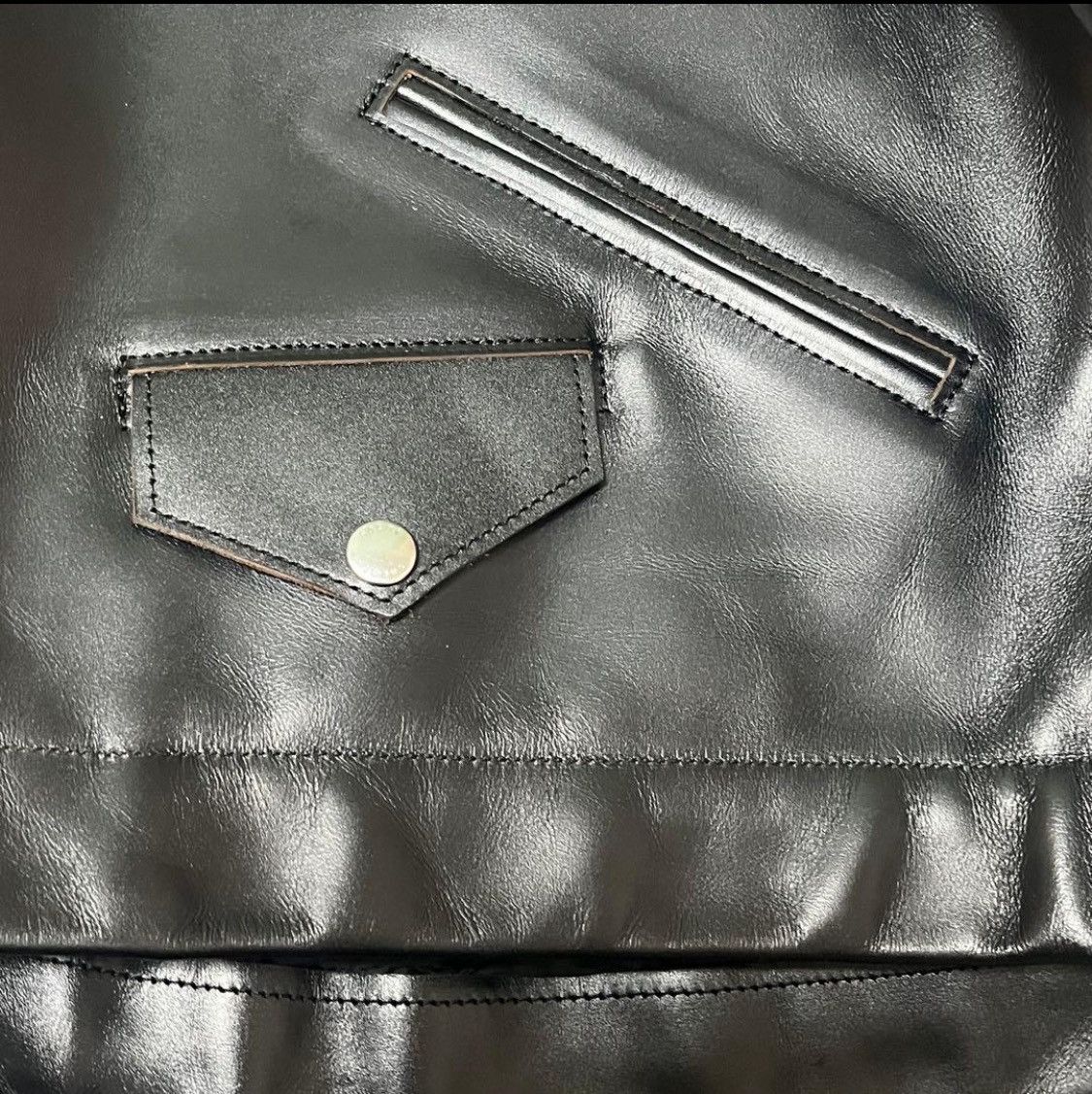 Carhartt Wip × Sacai sacai x Carhartt Leather Detroit Jacket size 1 Size S / US 4 / IT 40 - 8 Thumbnail
