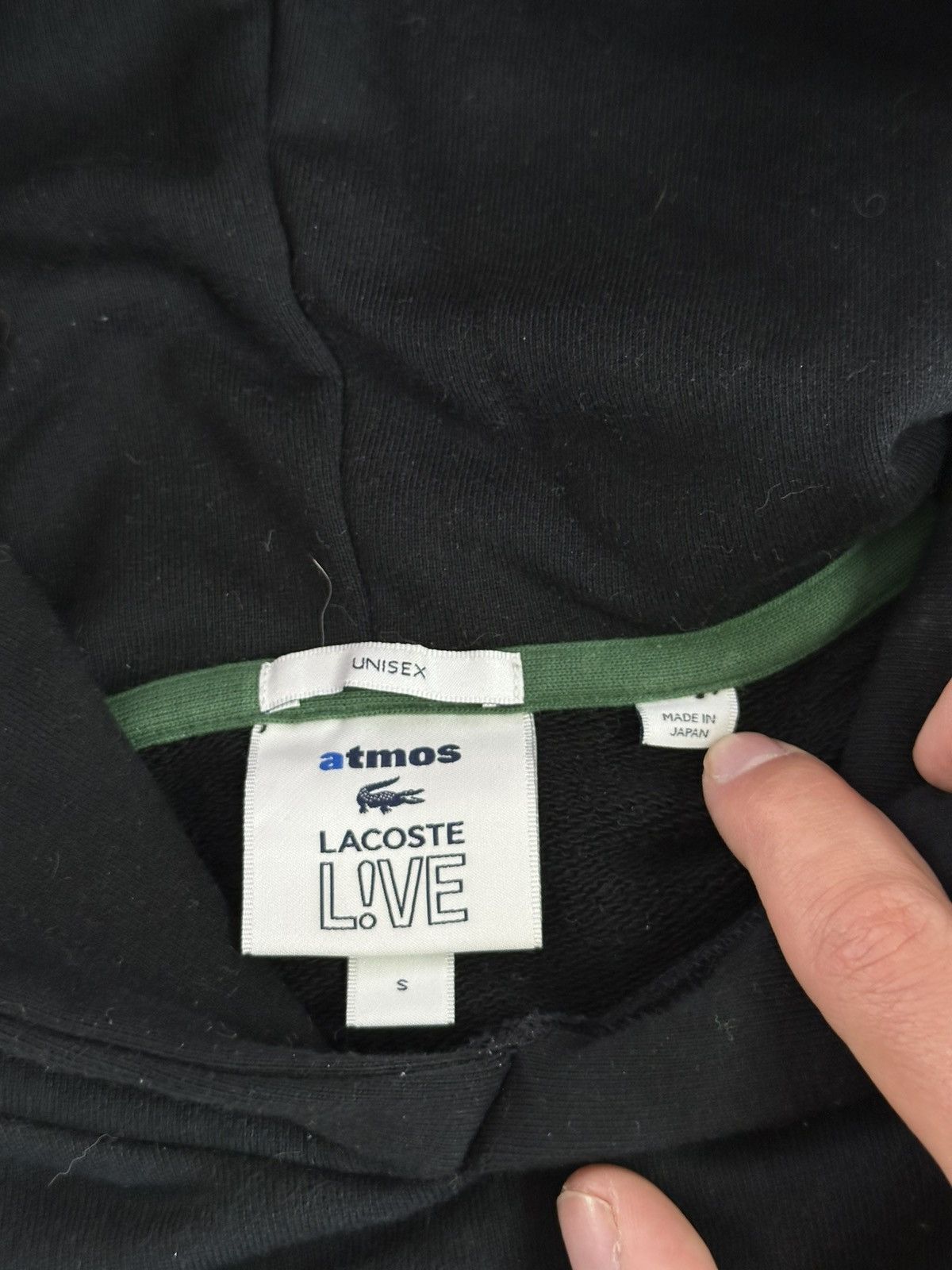 Lacoste × atmos Lacoste L!VE x Atmos Hoodie,Made in Japan, Rare Sample Size US S / EU 44-46 / 1 - 6 Thumbnail