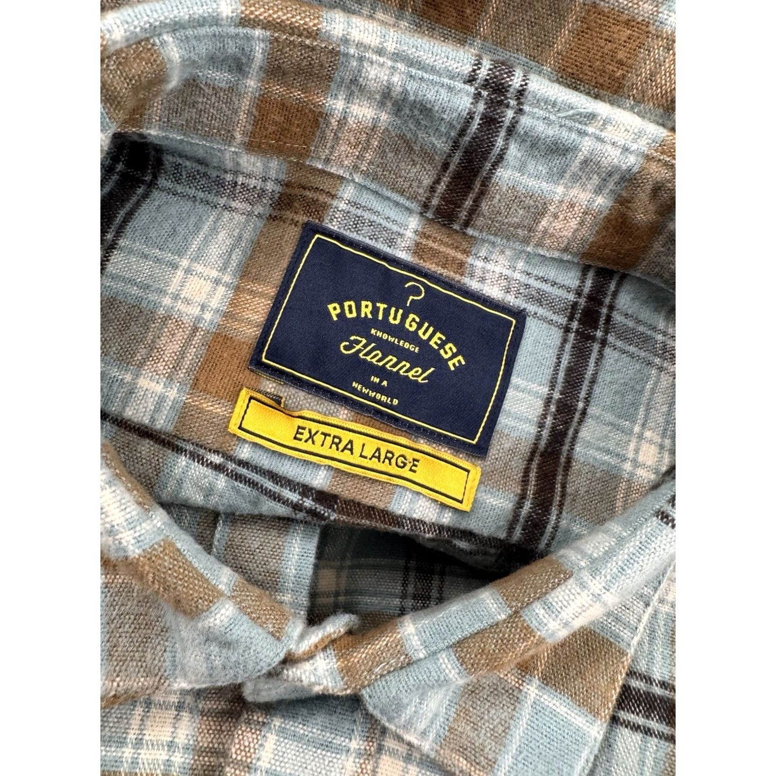 Portuguese Flannel PORTUGUESE FLANNEL - Mens XL Plaid Shirt Shirt Long Sleeve Button-Up Multicolor Plaid B10 XL Mens Size US XL / EU 56 / 4 - 5 Thumbnail
