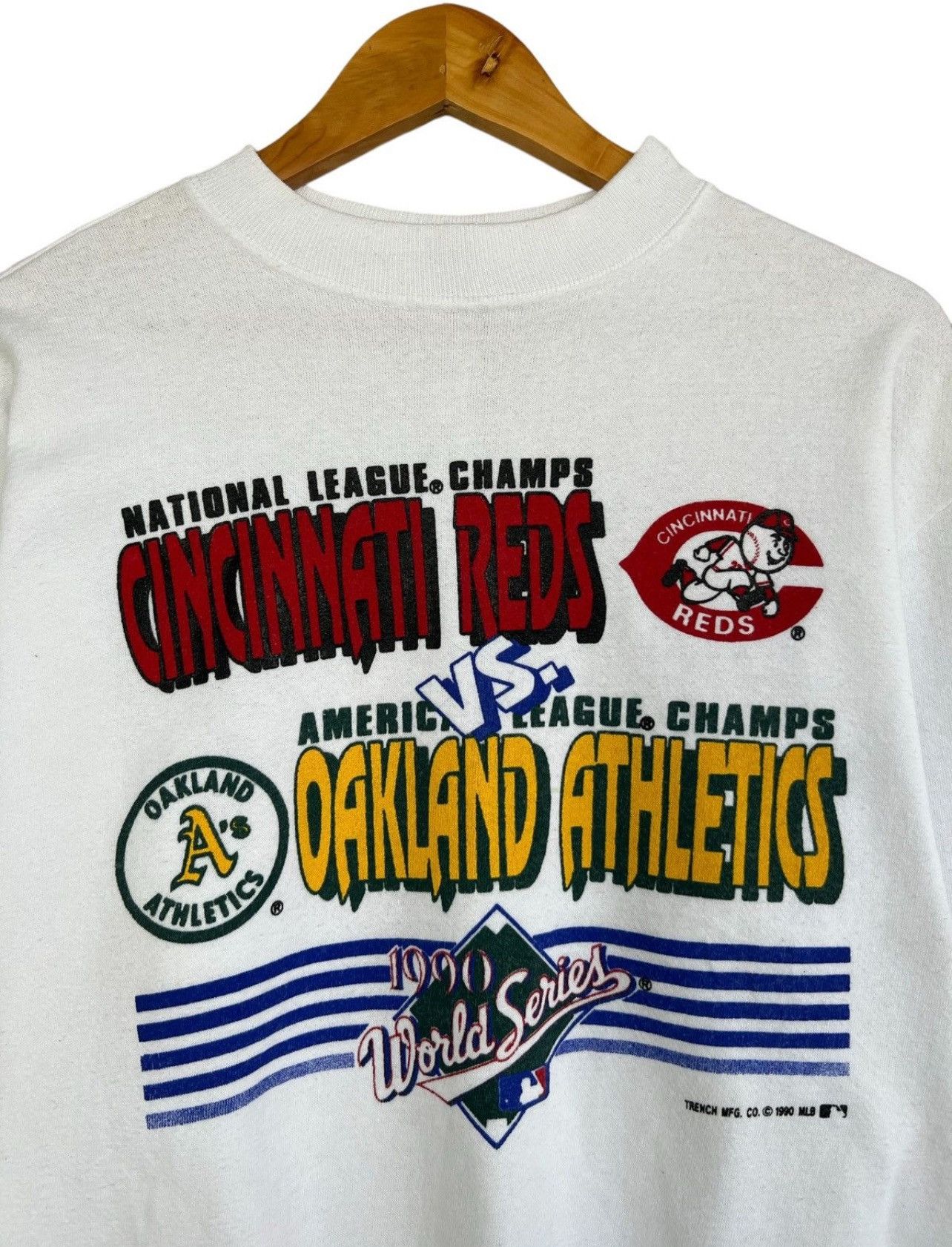 MLB Vintage Cincinati Reds VS Oaklakland Athletics Sweatshirt Size US L / EU 52-54 / 3 - 4 Thumbnail