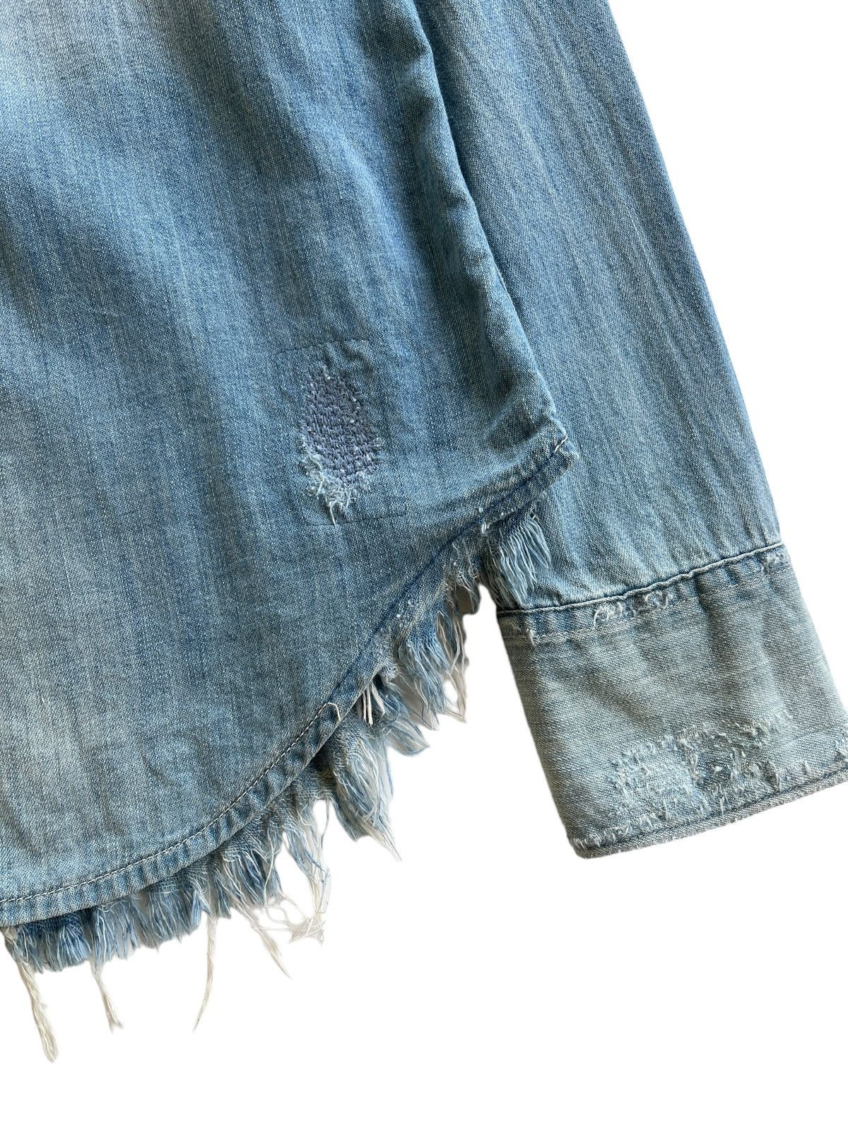 Polo Ralph Lauren Polo Ralph Lauren Distressed Denim Shirt Size M / US 6-8 / IT 42-44 - 9 Thumbnail