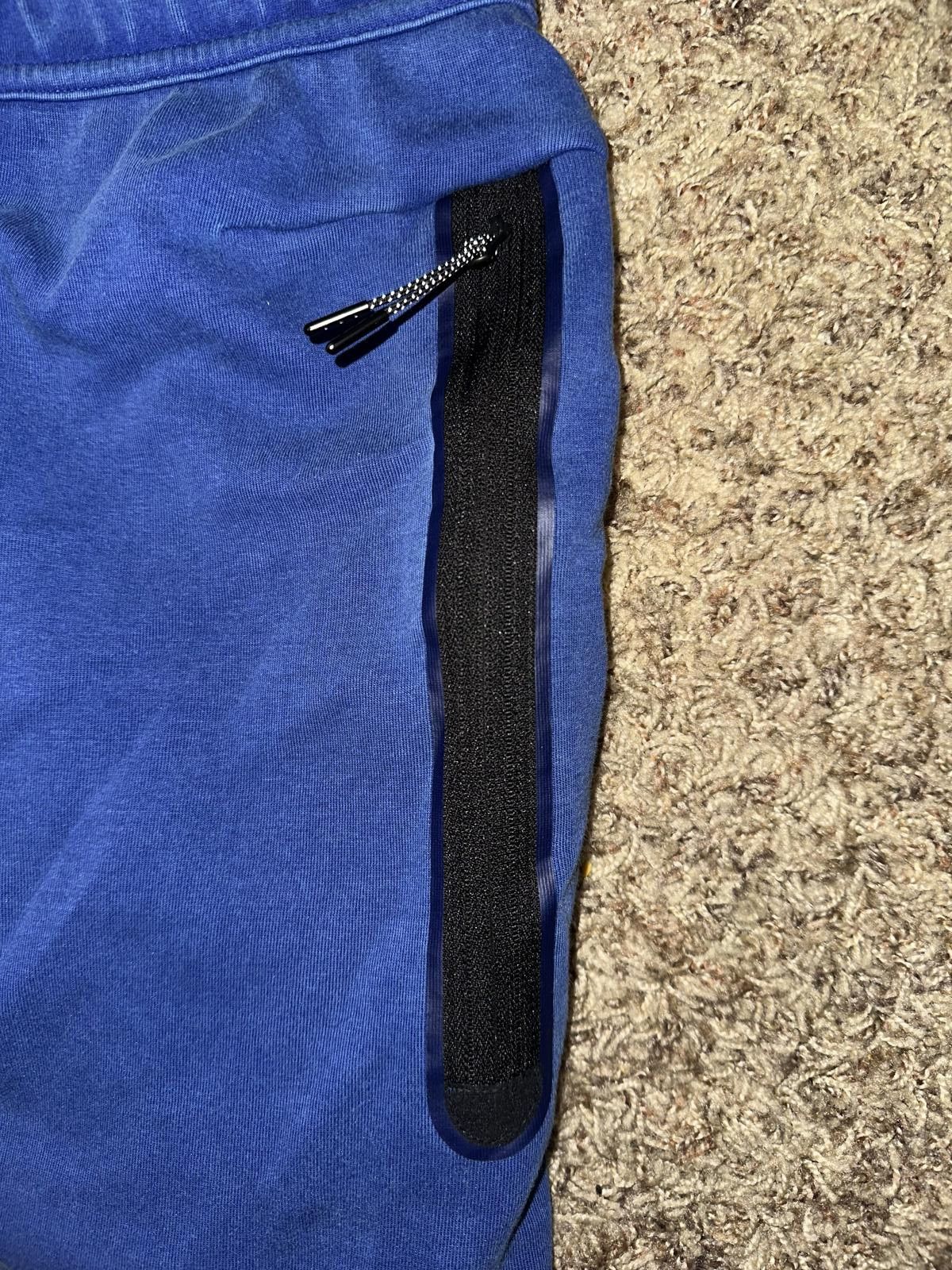 Nike Nike Sportswear Men's Deep Royal Washed Tech Fleece Joggers Pants Size US 34 / EU 50 - 5 Thumbnail
