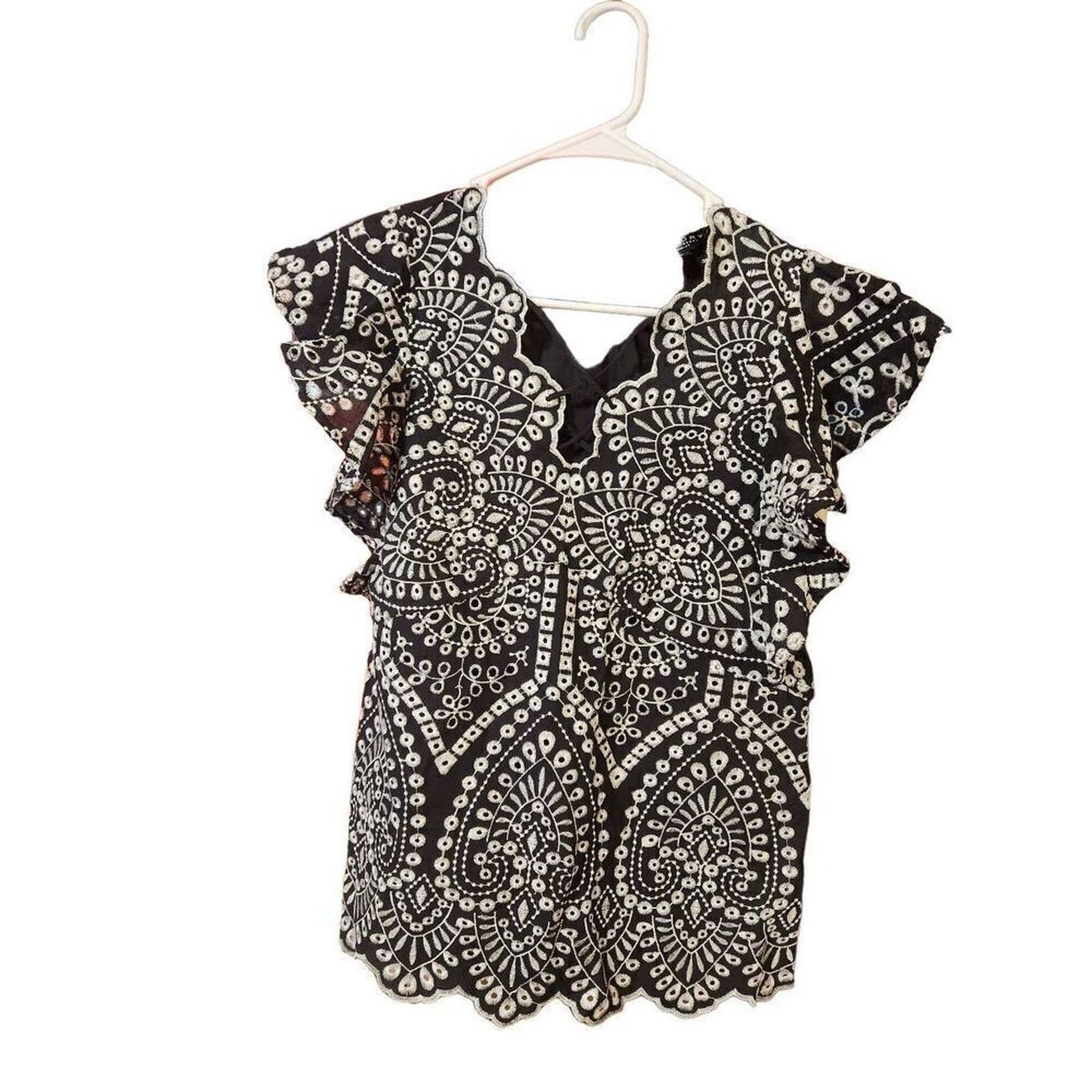 Laundry by Shelli Segal Laundry Shelli Segal XS blouse black - XS 18 Size XS / US 0-2 / IT 36-38 - 4 Thumbnail