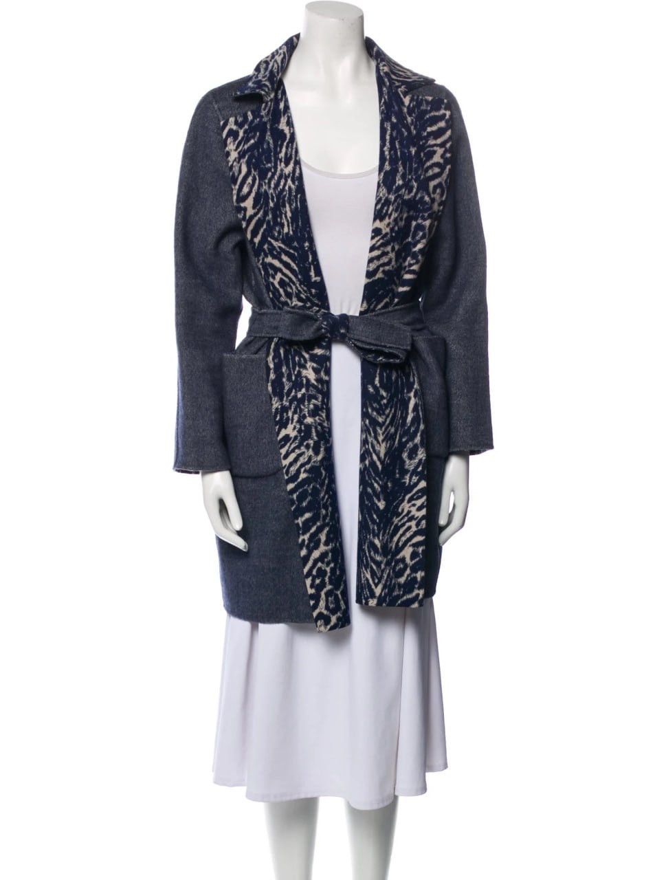 Max Mara Max Mara Weekend Virgin Wool Animal reversible Coat Jacket Size L / US 10 / IT 46 - 3 Thumbnail
