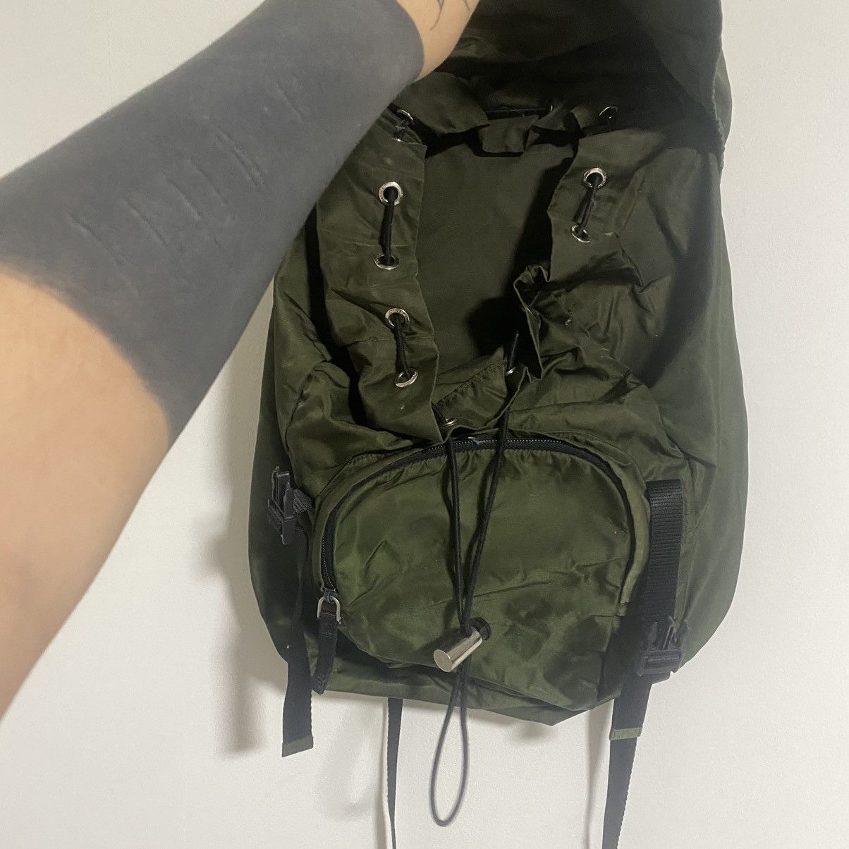 Prada Prada Milano Dark Green Small Bag Size ONE SIZE - 3 Thumbnail