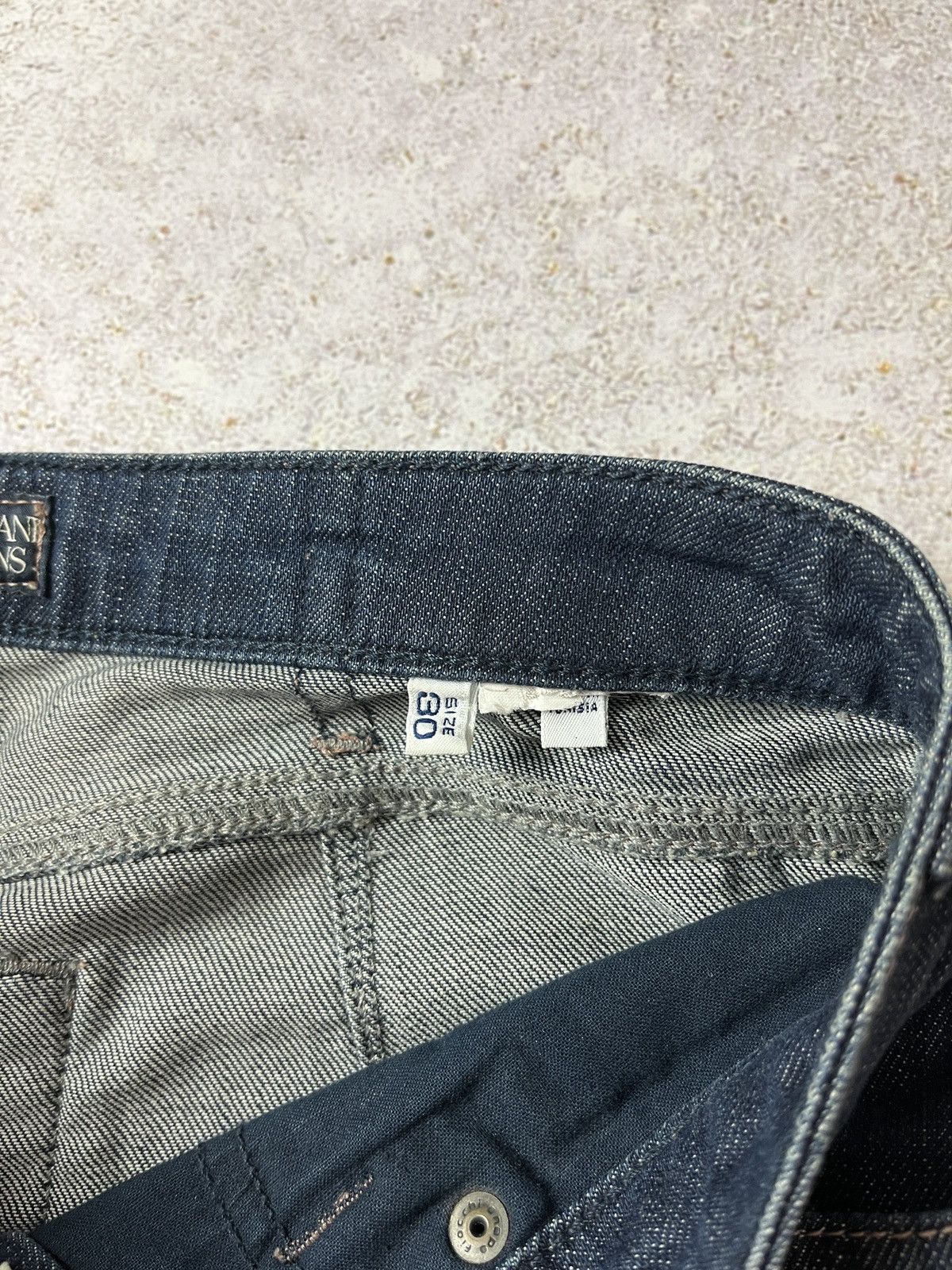 Armani DDP Armani Jeans Indigo 007 Mens Jeans AJ Big Logo Size US 30 / EU 46 - 8 Thumbnail