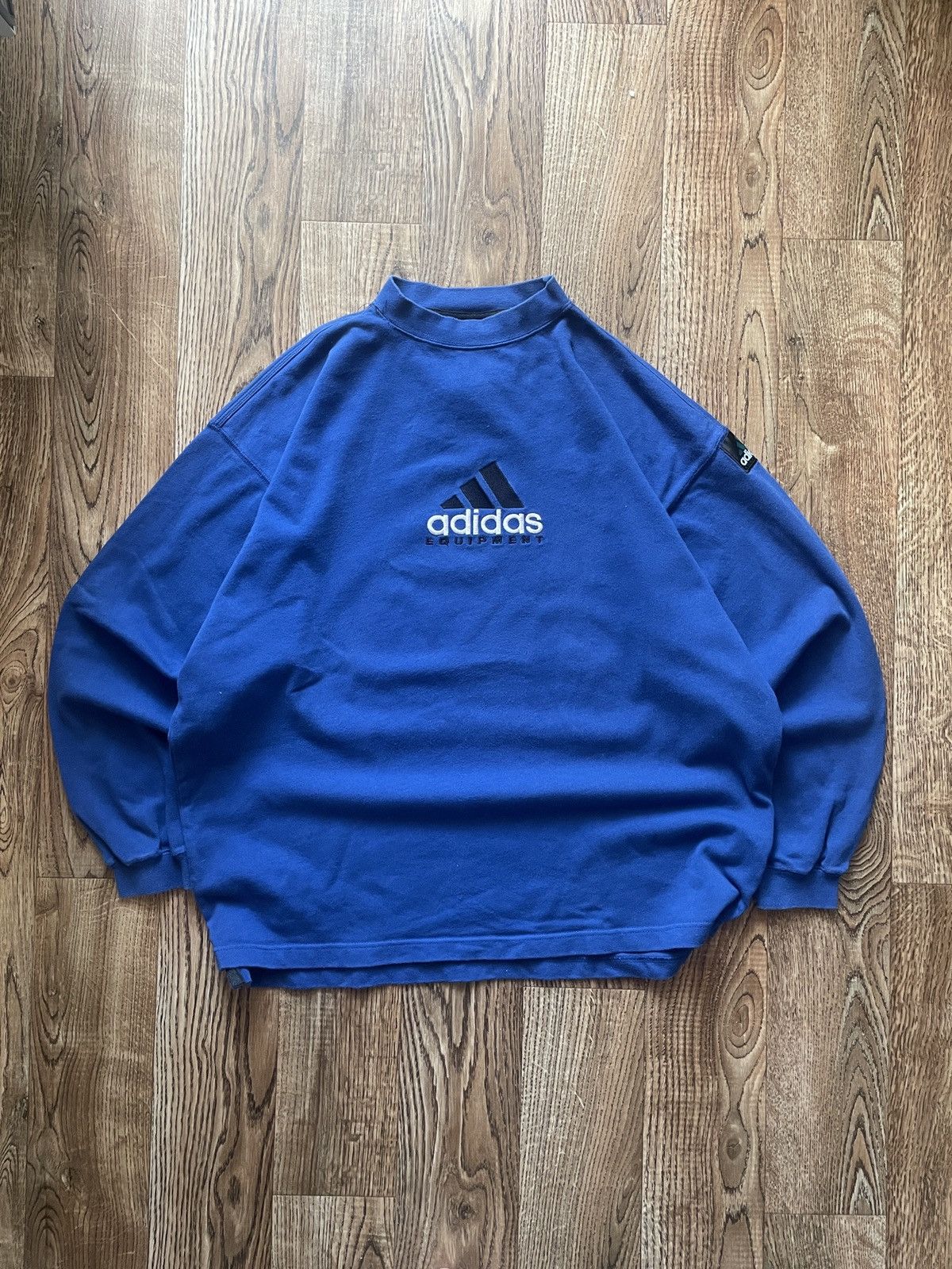 Adidas Rare Vintage Adidas Equipment Cotton Long Sleeve Sweatshirt Size US M / EU 48-50 / 2 - 1 Thumbnail