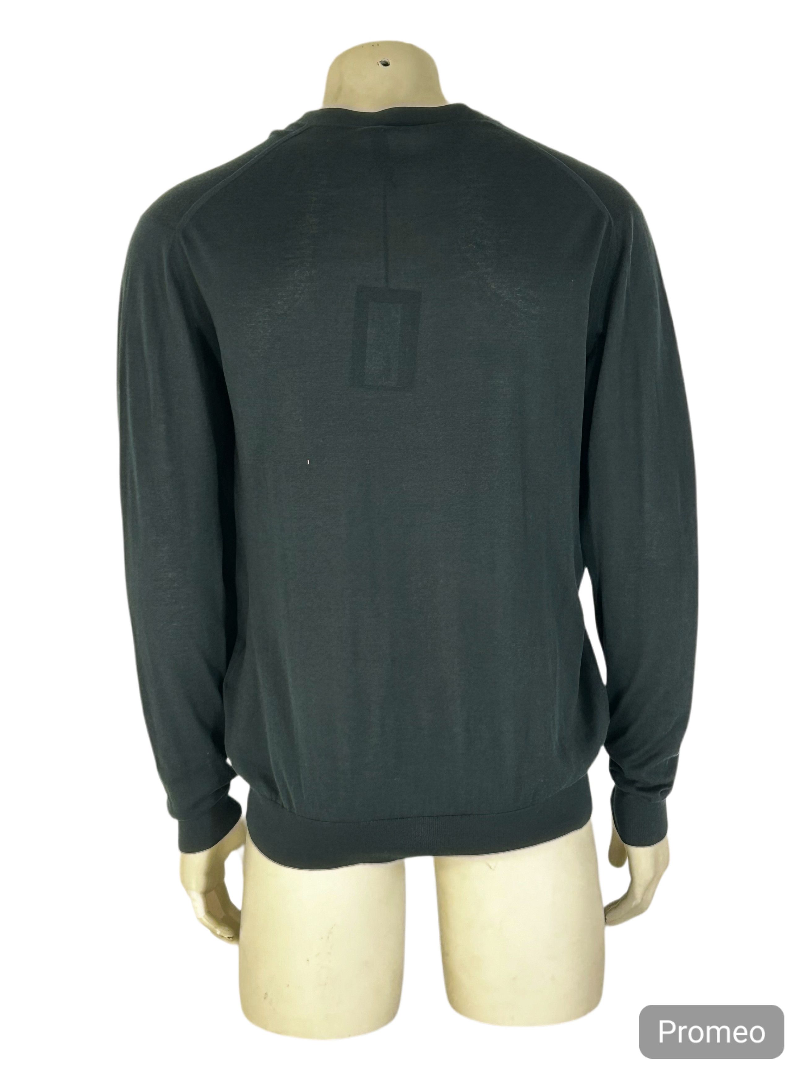 Prada Prada Black 6 Button Cotton Knit Cardigan size 52 Size US L / EU 52-54 / 3 - 3 Thumbnail
