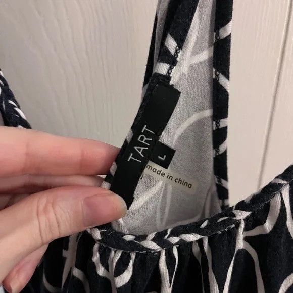 Other Tart Black & White Circle Print Tank Top L Size L / US 10 / IT 46 - 4 Thumbnail