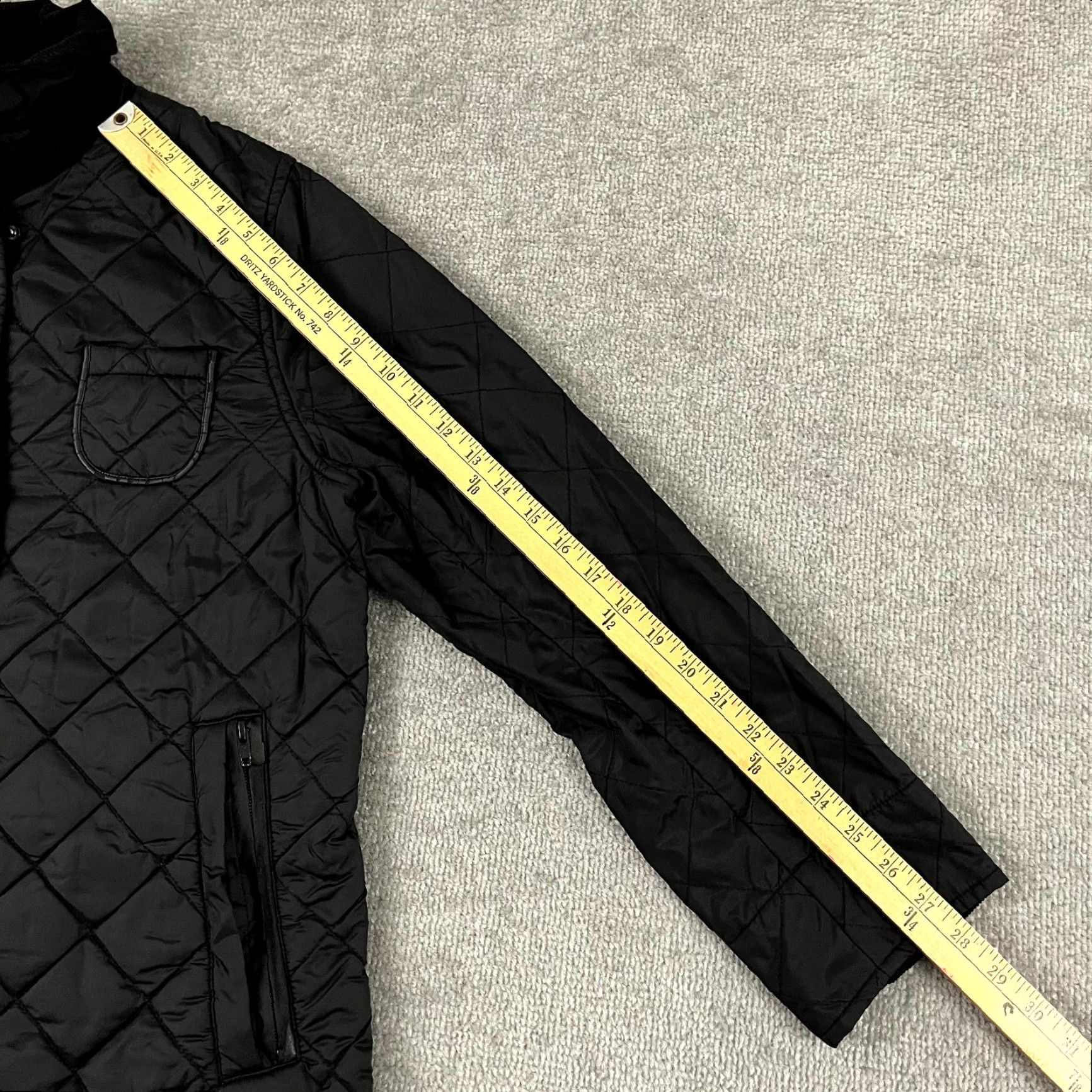 Saint James Saint-James Jacket Womens US 10 FR 42 Black Quilted Puffer Full Zip Snap Coat Size L / US 10 / IT 46 - 7 Thumbnail