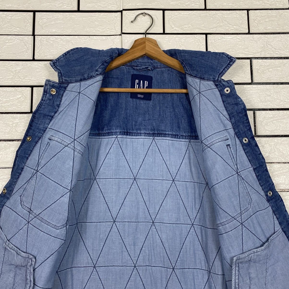 Japanese Brand Vintage Shirt Denim Jacket Gap Size US M / EU 48-50 / 2 - 15 Thumbnail