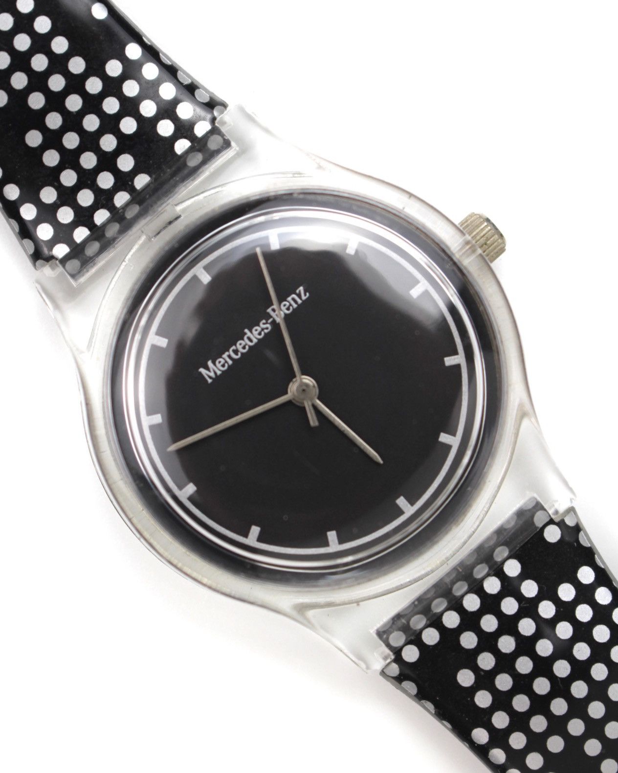 Mercedes-Benz 2000S MERCEDES-BENZ CLEAR CASE DOT STRAP WATCH Size ONE SIZE - 4 Thumbnail