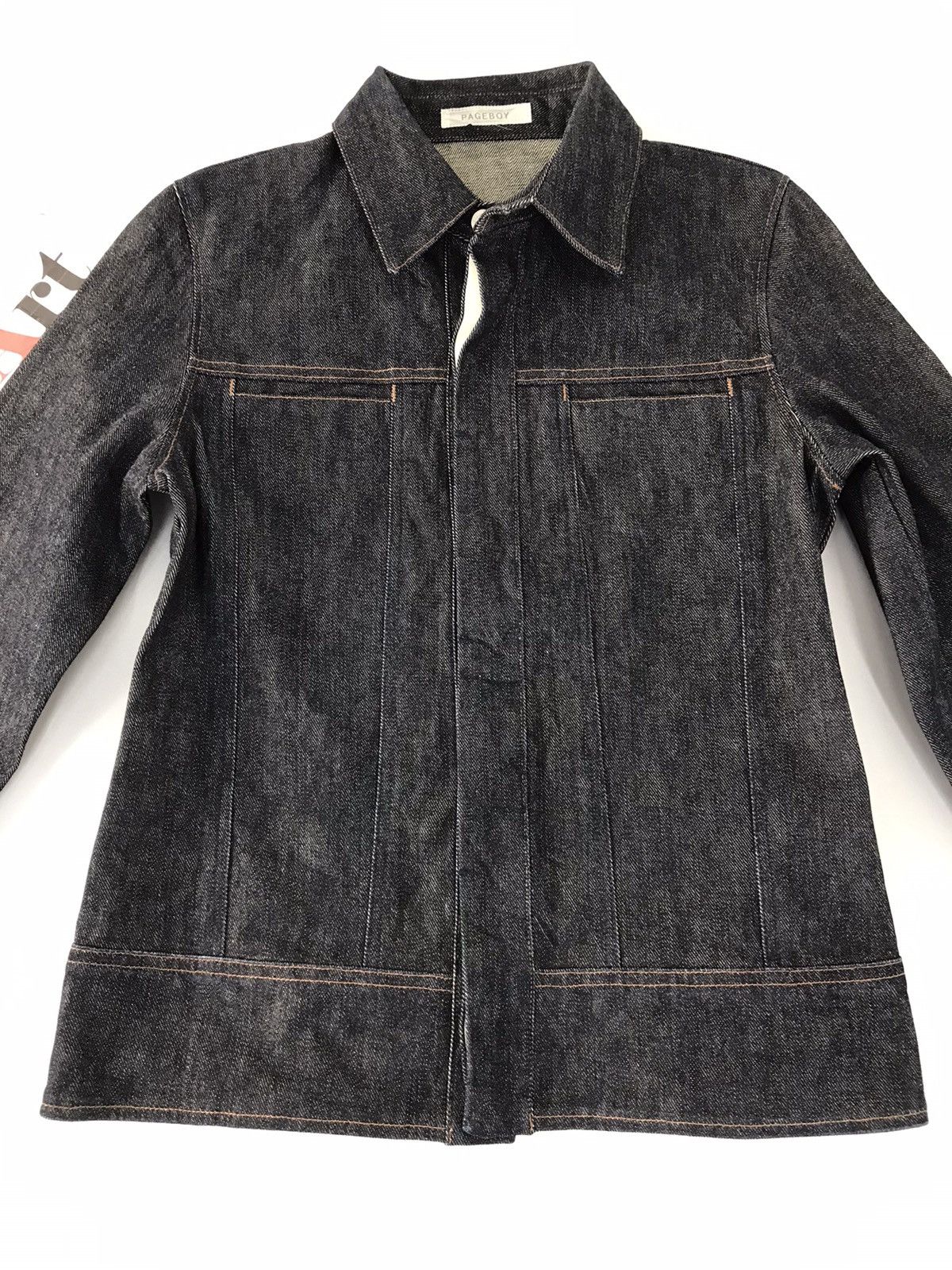 Japanese Brand × Vintage Vintage Unisex PageBoy Indigo Denim Jeans Jacket Style Size US S / EU 44-46 / 1 - 3 Thumbnail