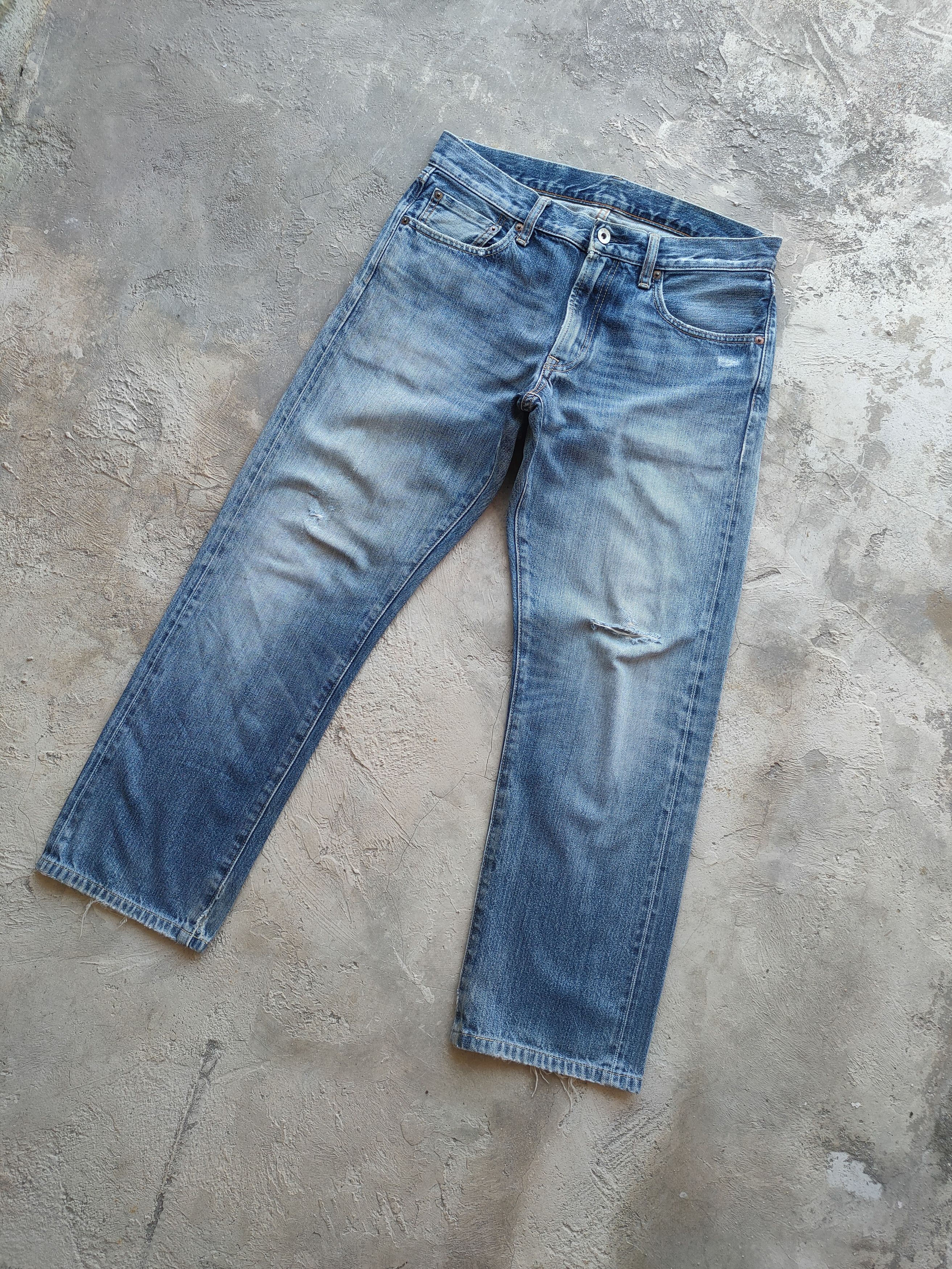 Japanese Brand W32 VINTAGE JAPANESE FADED DISTRESSED JEANS DENIM PANTS Size US 32 / EU 48 - 2 Thumbnail