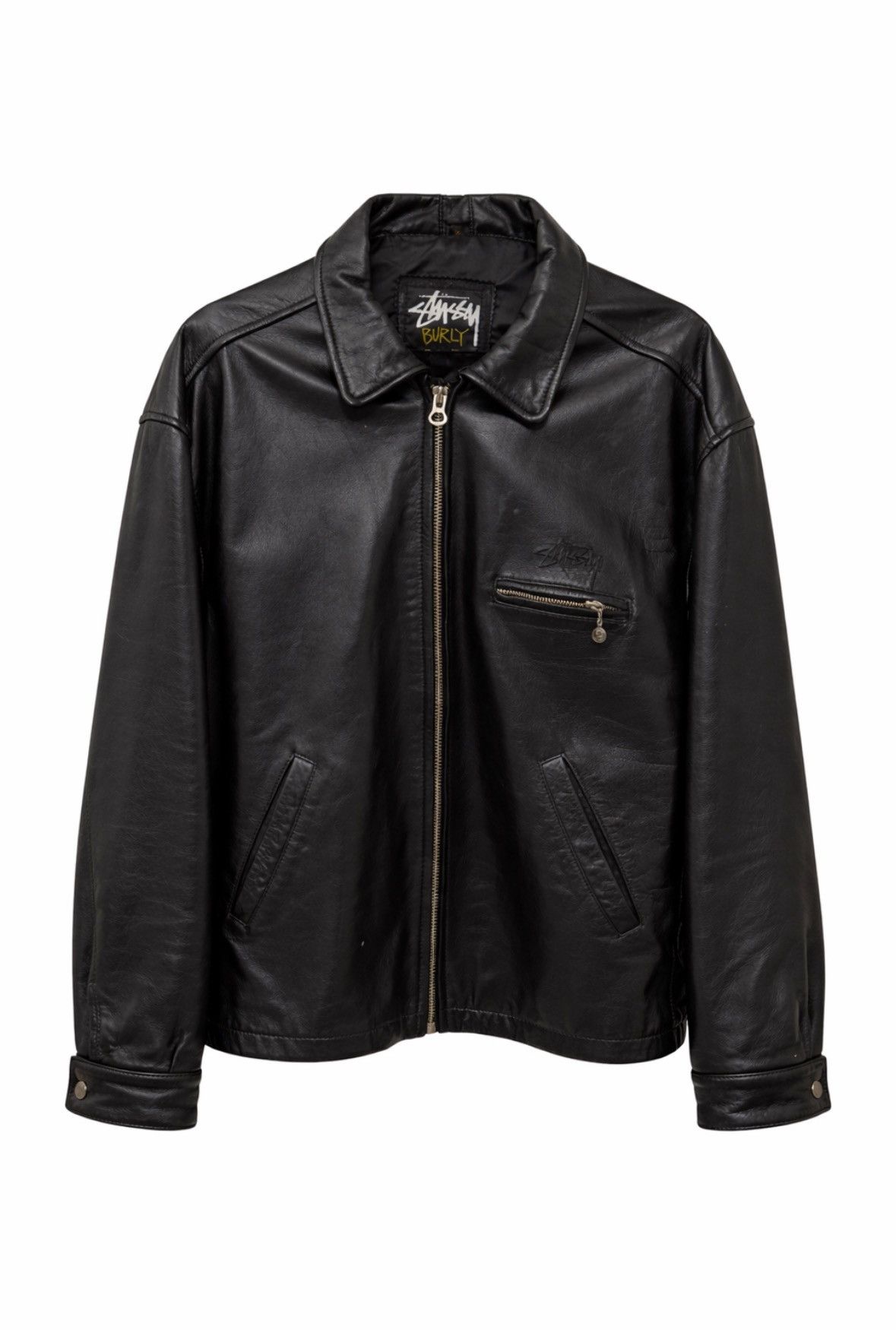 Stussy Stussy Leather Flight Jacket | Grailed