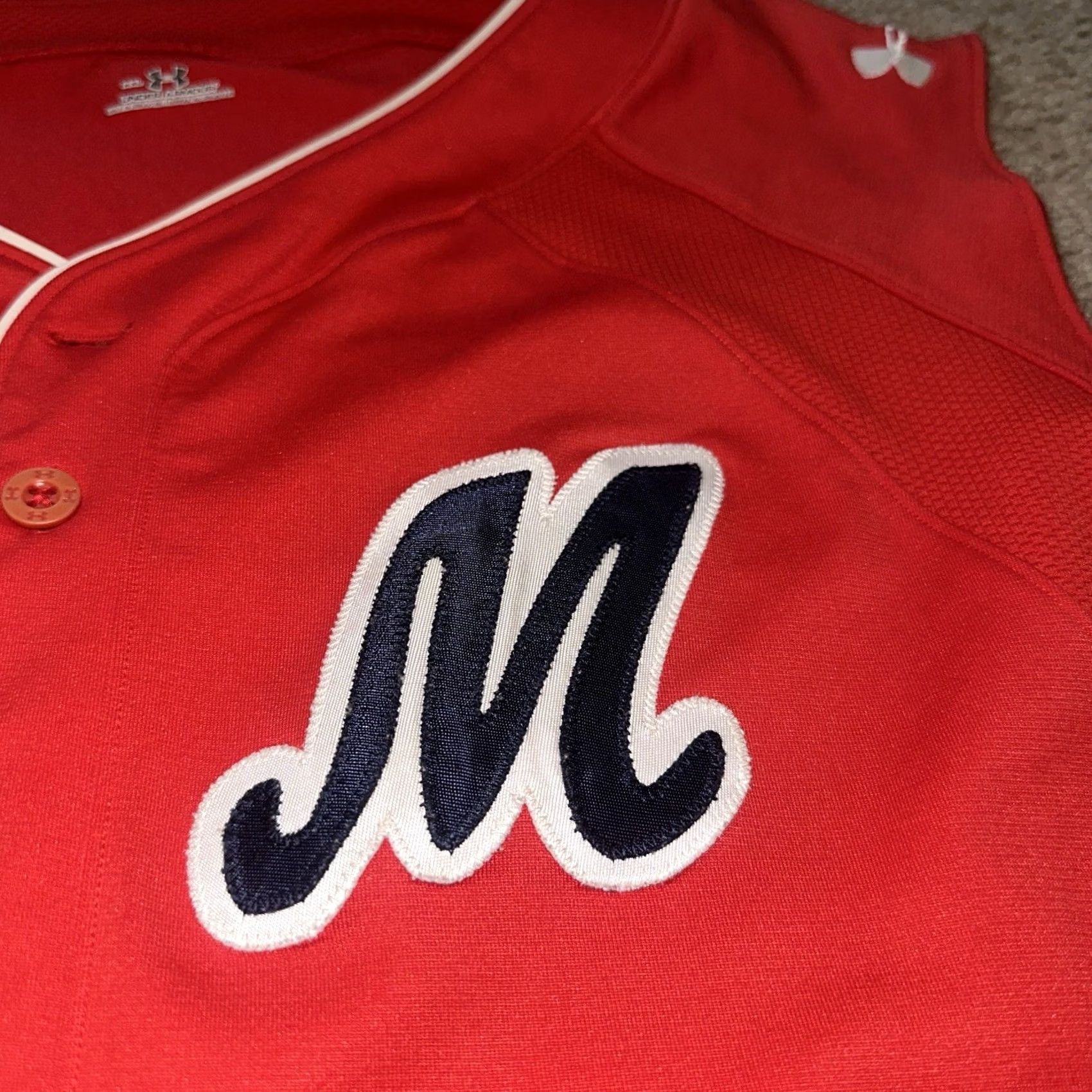 Under Armour Under Armour Baseball Jersey Men 2XL Short Sleeve Red Sports Jersey 2XL Mens Size US XXL / EU 58 / 5 - 3 Thumbnail