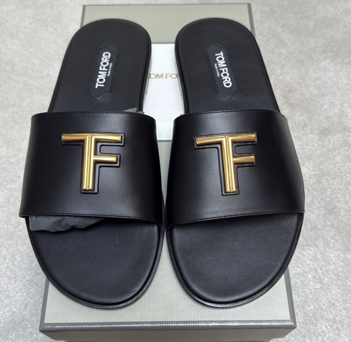 Tom Ford Tom Ford Black and Gold Sandals Size US 9 / EU 42 - 1 Thumbnail