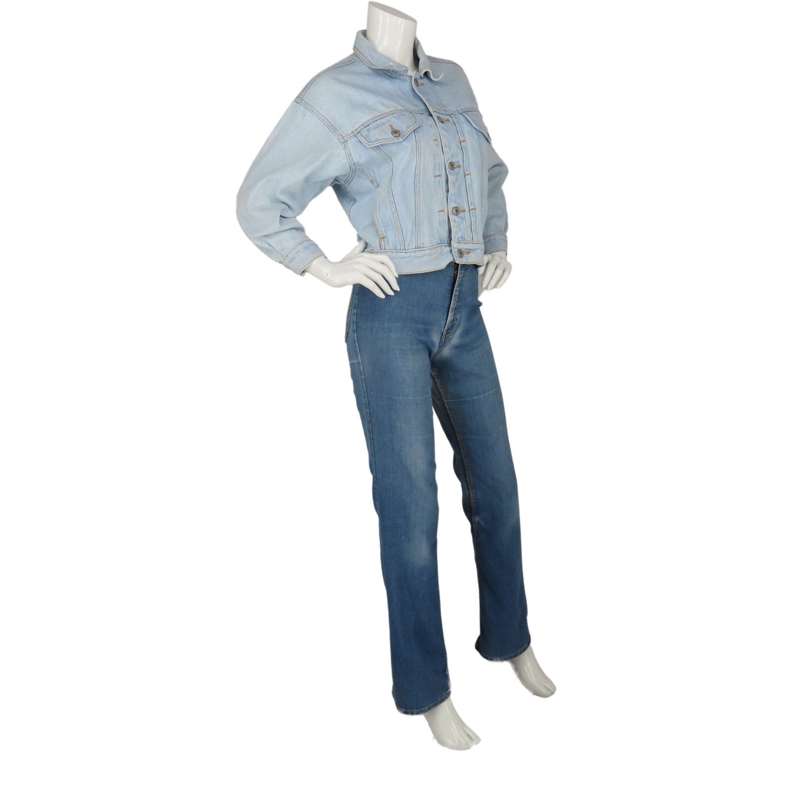 Jordache Vintage Jordache Harley Davidson Eagle Trucker Jean Jacket Size S / US 4 / IT 40 - 6 Thumbnail