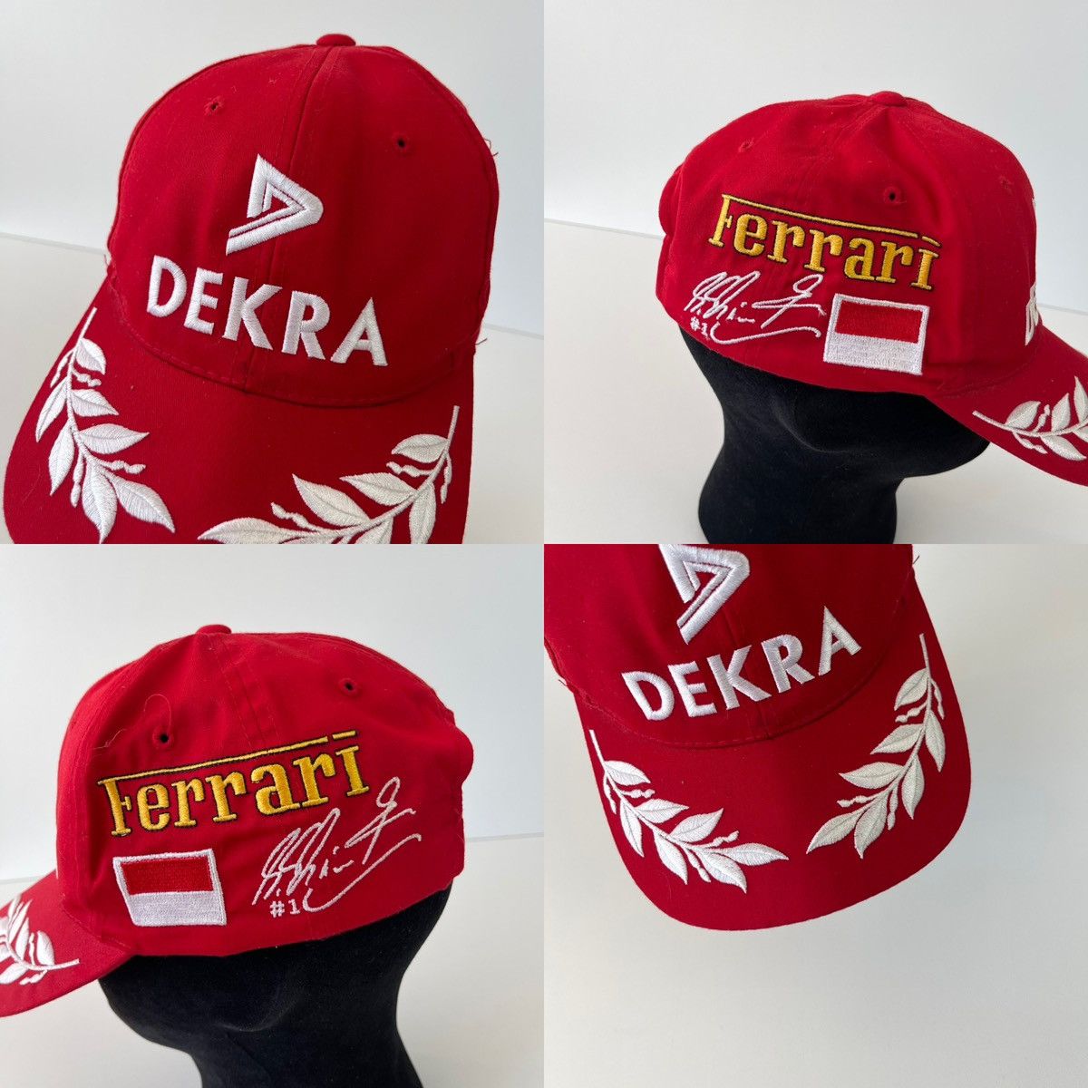 Ferrari Ferrari 1996 F1 Dekra Michael Schumacher Team Vintage Cap Size ONE SIZE - 7 Thumbnail