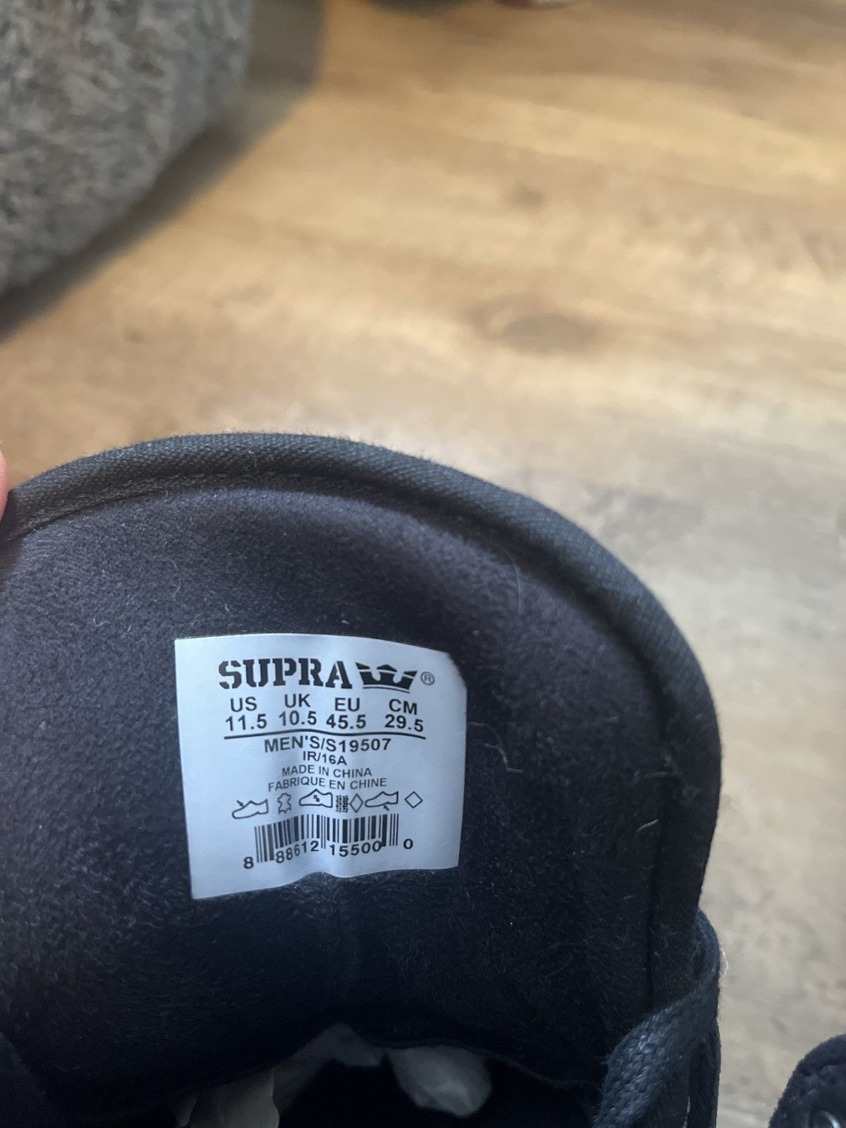Supra Supra Skytop HF Gunmetal-Black Size US 11.5 / EU 44-45 - 6 Thumbnail