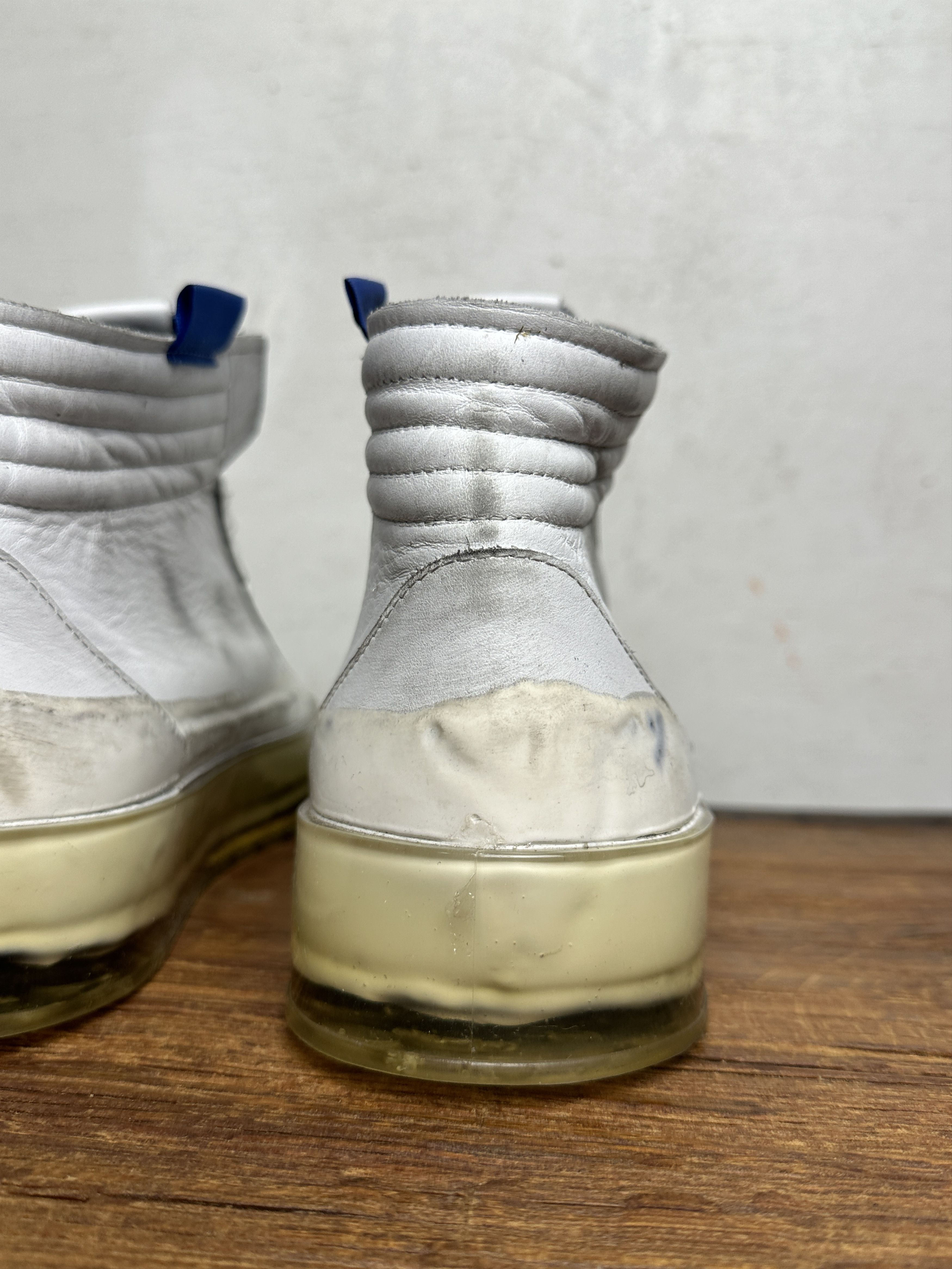 RBRSL RBRSL Rubber Soul White Distressed Sneakers Size US 10 / EU 43 - 10 Thumbnail