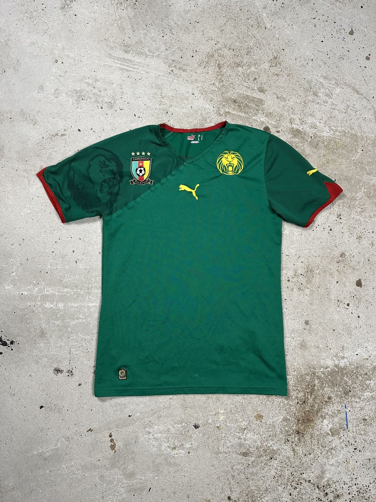 Puma × Vintage Puma x Cameroon 2010/2011 Home Jersey T Shirt Soccer Size US S / EU 44-46 / 1 - 1 Thumbnail