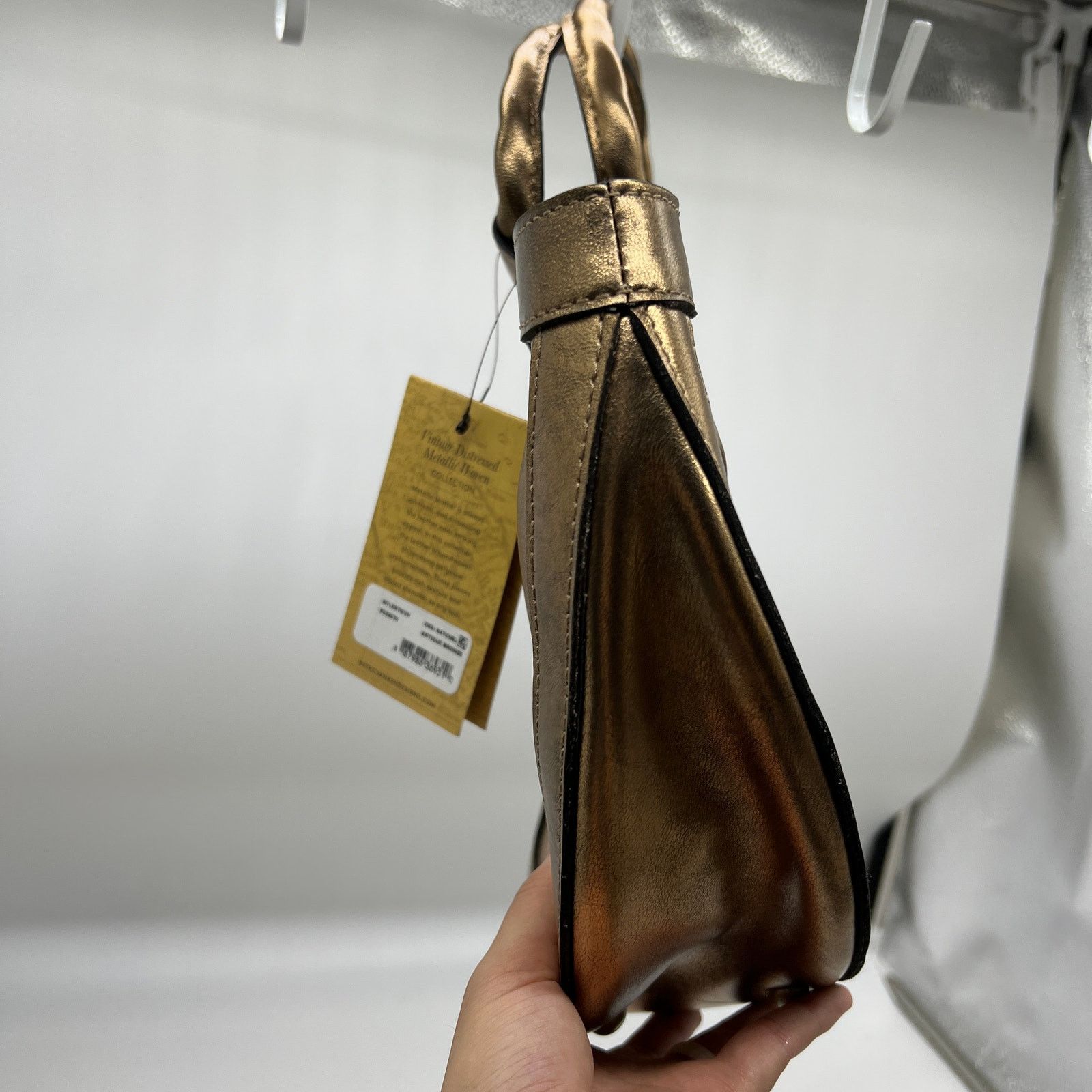 Other Patricia Nash Leather Ossi Satchel Women Handbags Bronze Size ONE SIZE - 9 Thumbnail