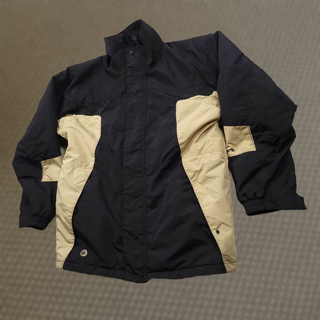 Vintage VINTAGE Columbia Coat Mens 18/20 Black Tan Winter Coat Omni-Shield Jacket Mens 18/20 ZIP Full Zip Stand-Up Collar Logo Outdoor Casual Travel Size US XXL / EU 58 / 5 - 1 Thumbnail