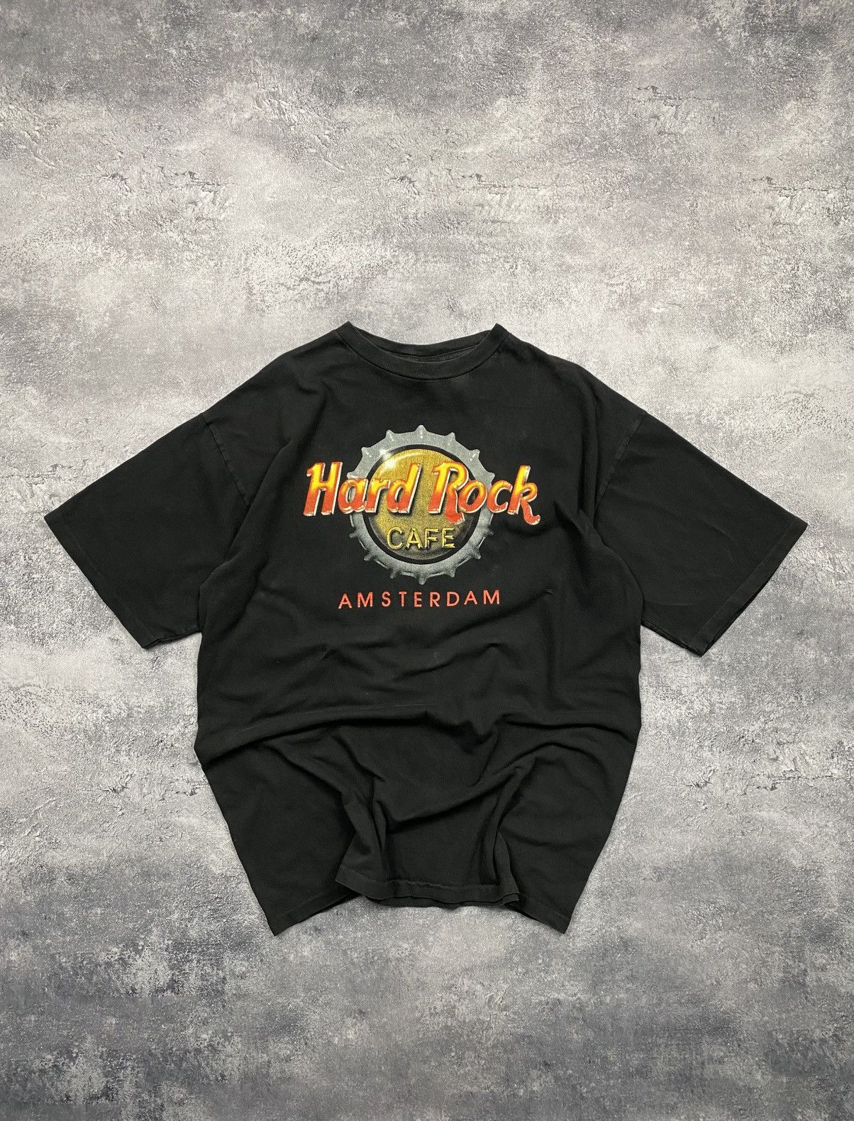 RARE Vintage Hard Rock Cafe Amsterdam T-Shirt Rare 90s Tee