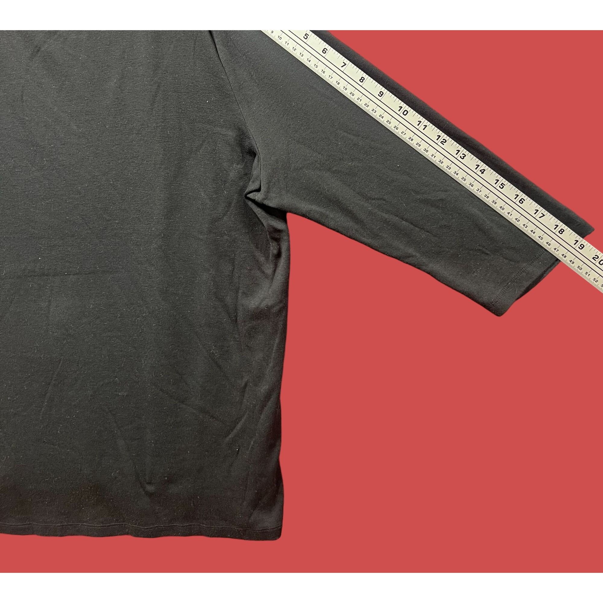 Other Ava & Viv - Women's 3/4 Sleeve Tunic T-Shirt - Black - 1X Size XL / US 12-14 / IT 48-50 - 8 Thumbnail