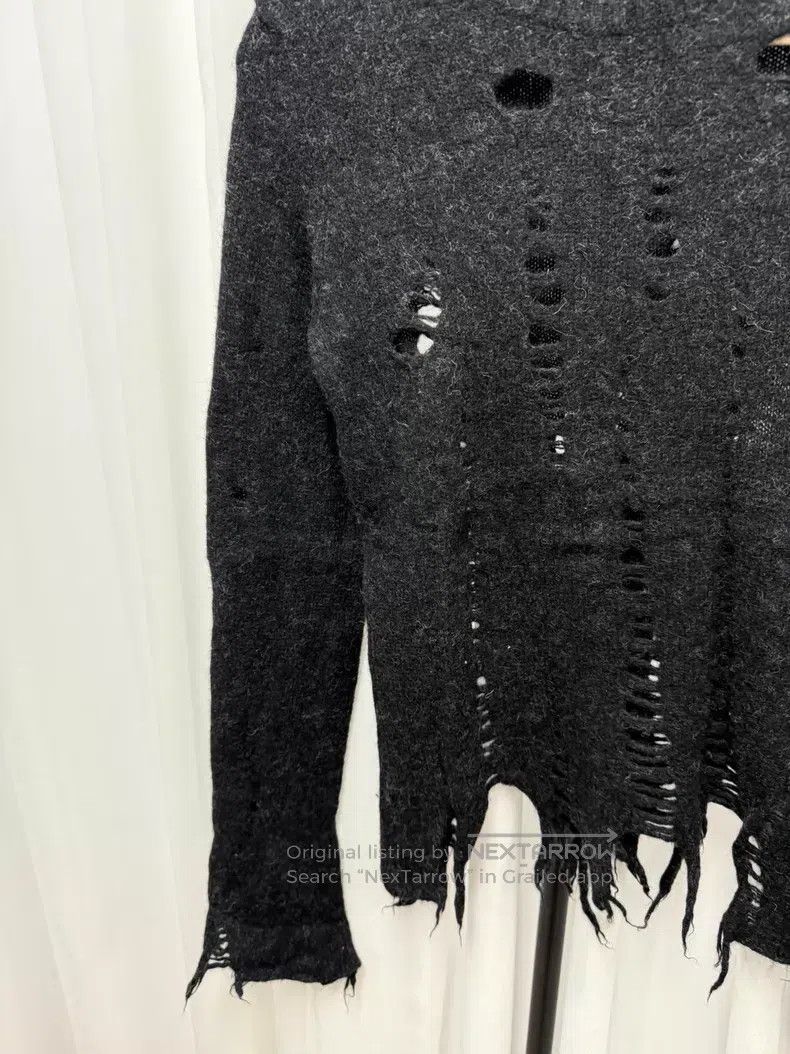 Junya Watanabe Junya Watanabe size F Destroyed Sweater Size US M / EU 48-50 / 2 - 2 Thumbnail