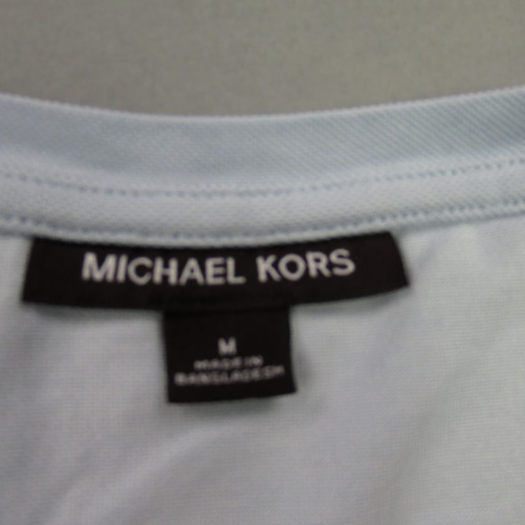 Michael Kors Michael Kors Shirt Womens Medium Short Sleeve Lightweight Casual Stretch Blue Logo T-Shirt Bean? Size M / US 6-8 / IT 42-44 - 3 Thumbnail