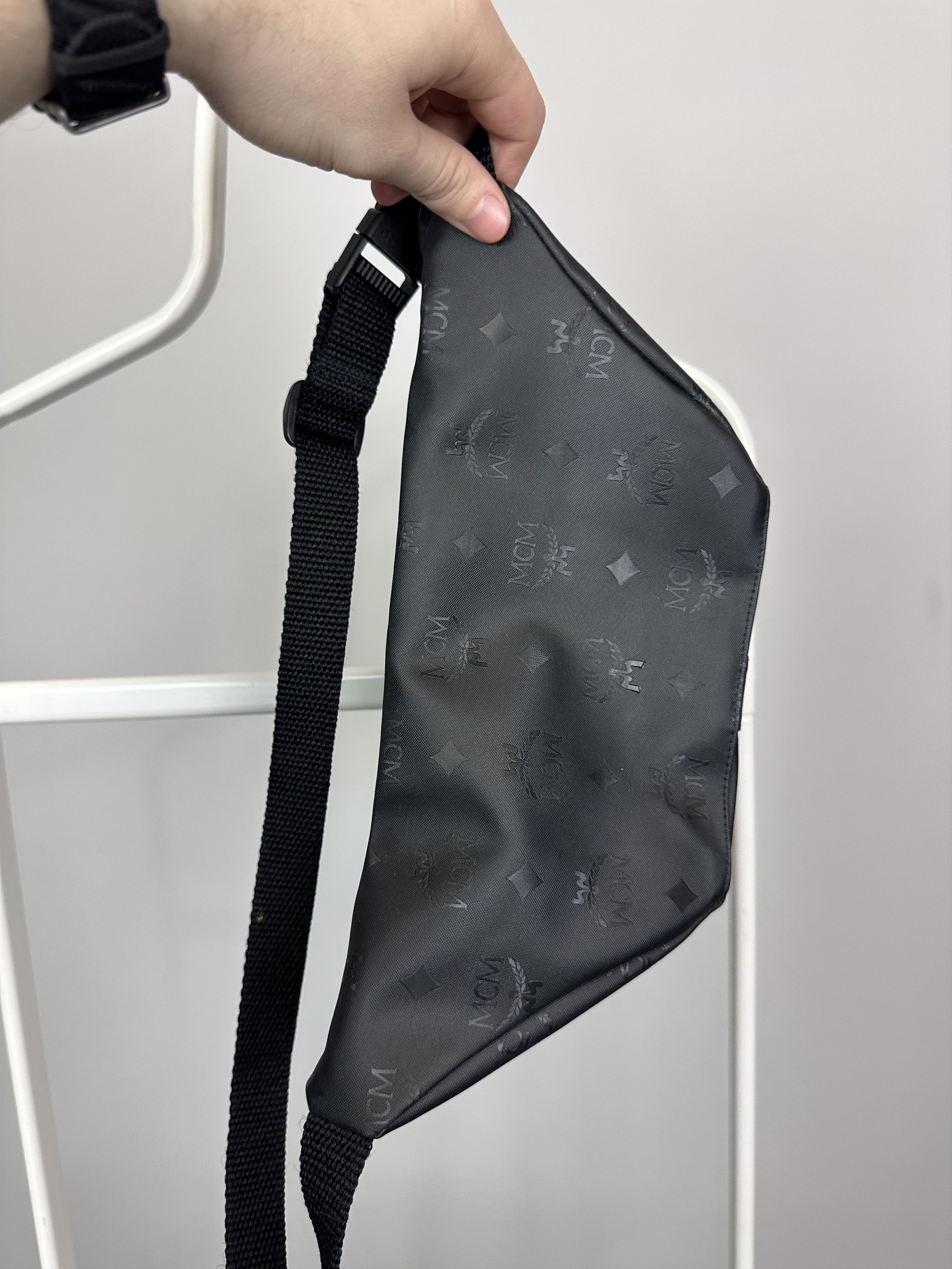 MCM Mcm waist bag multilogo black logo belt Size ONE SIZE - 8 Thumbnail