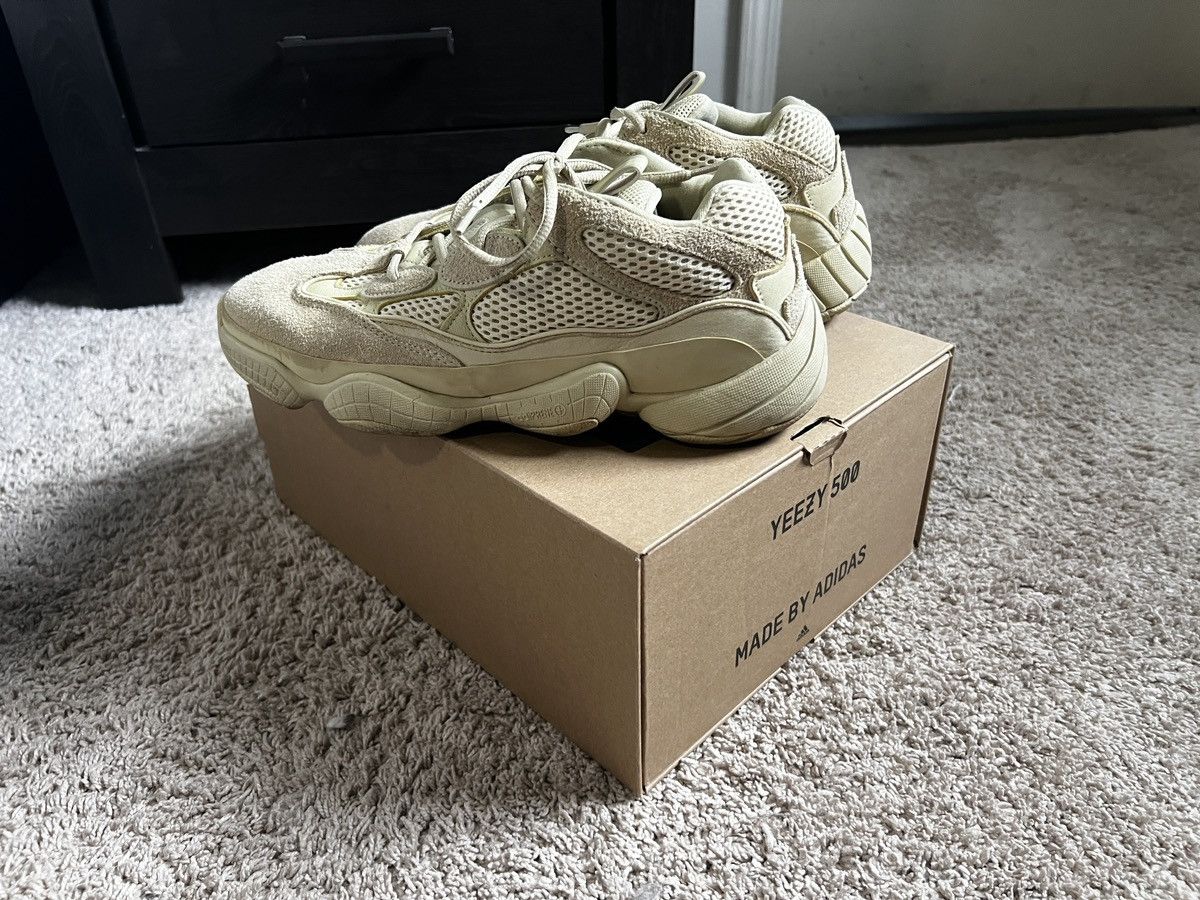 adidas gazelle silver green womens Yeezy 500 “Super Moon Yellow”
