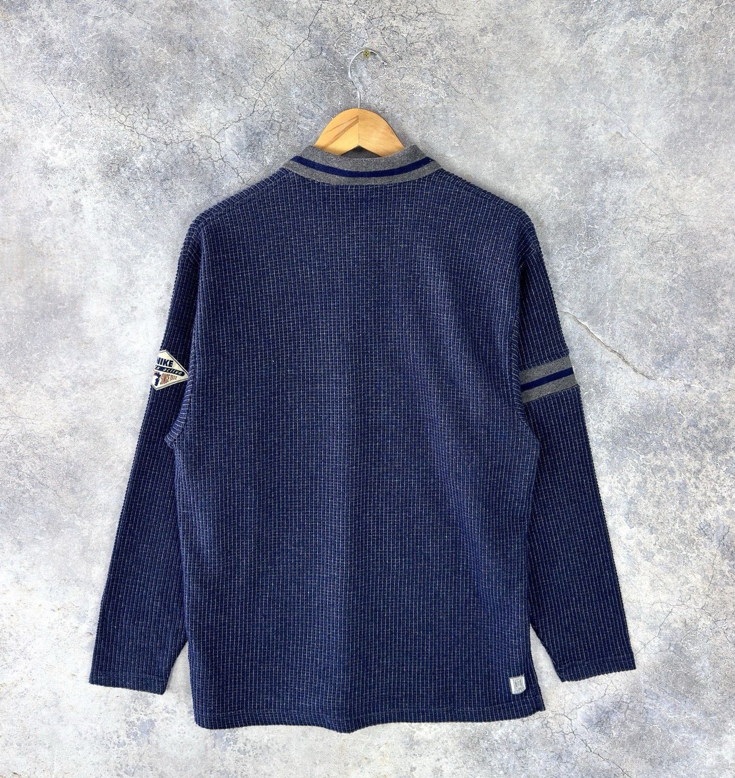 Nike Vintage 1980s NIKE Sports Active Waffle Long Sleeves Size US M / EU 48-50 / 2 - 7 Thumbnail