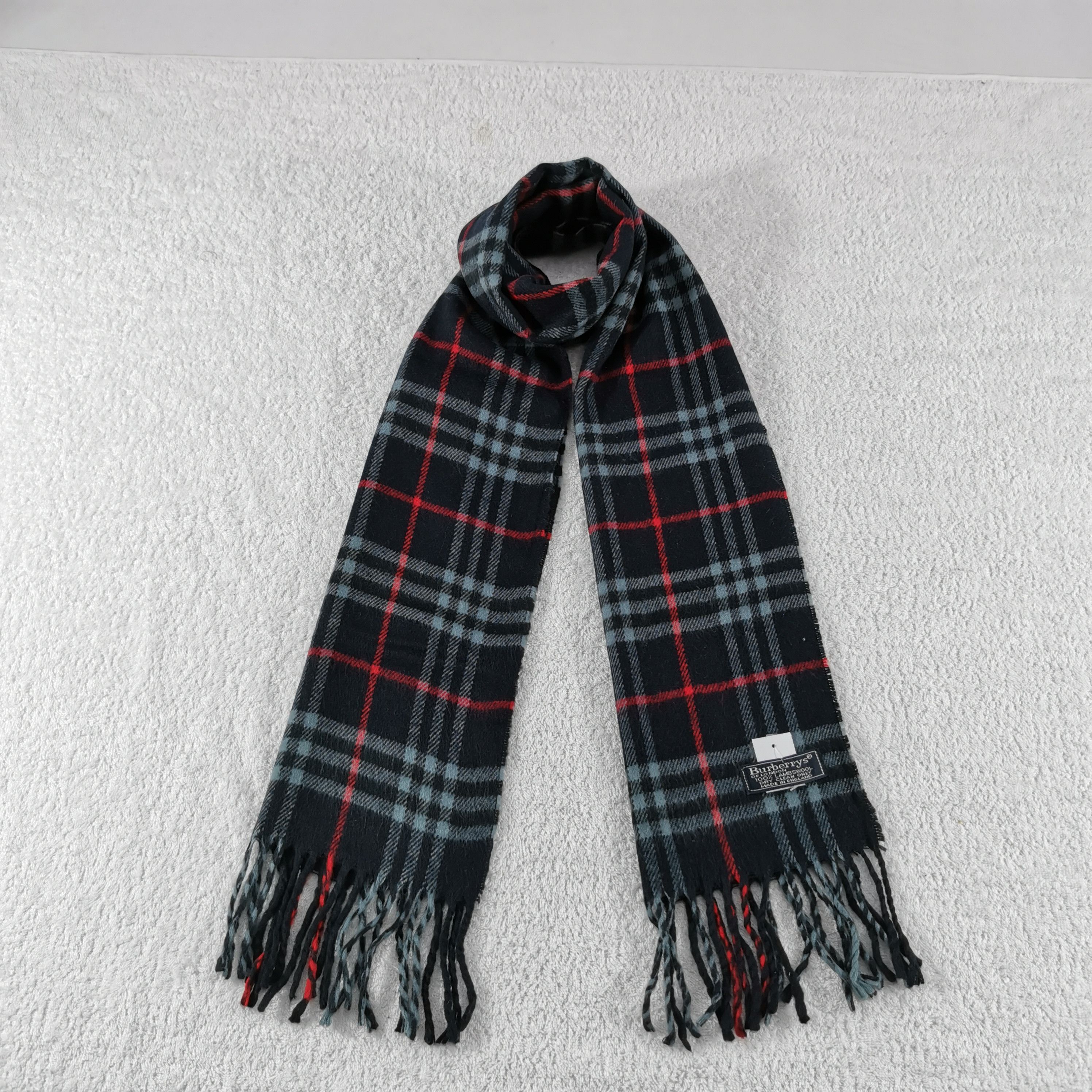 Burberry Vintage Burberry Scarf Muffler Wool Cashmere Scarves Size ONE SIZE - 1 Thumbnail