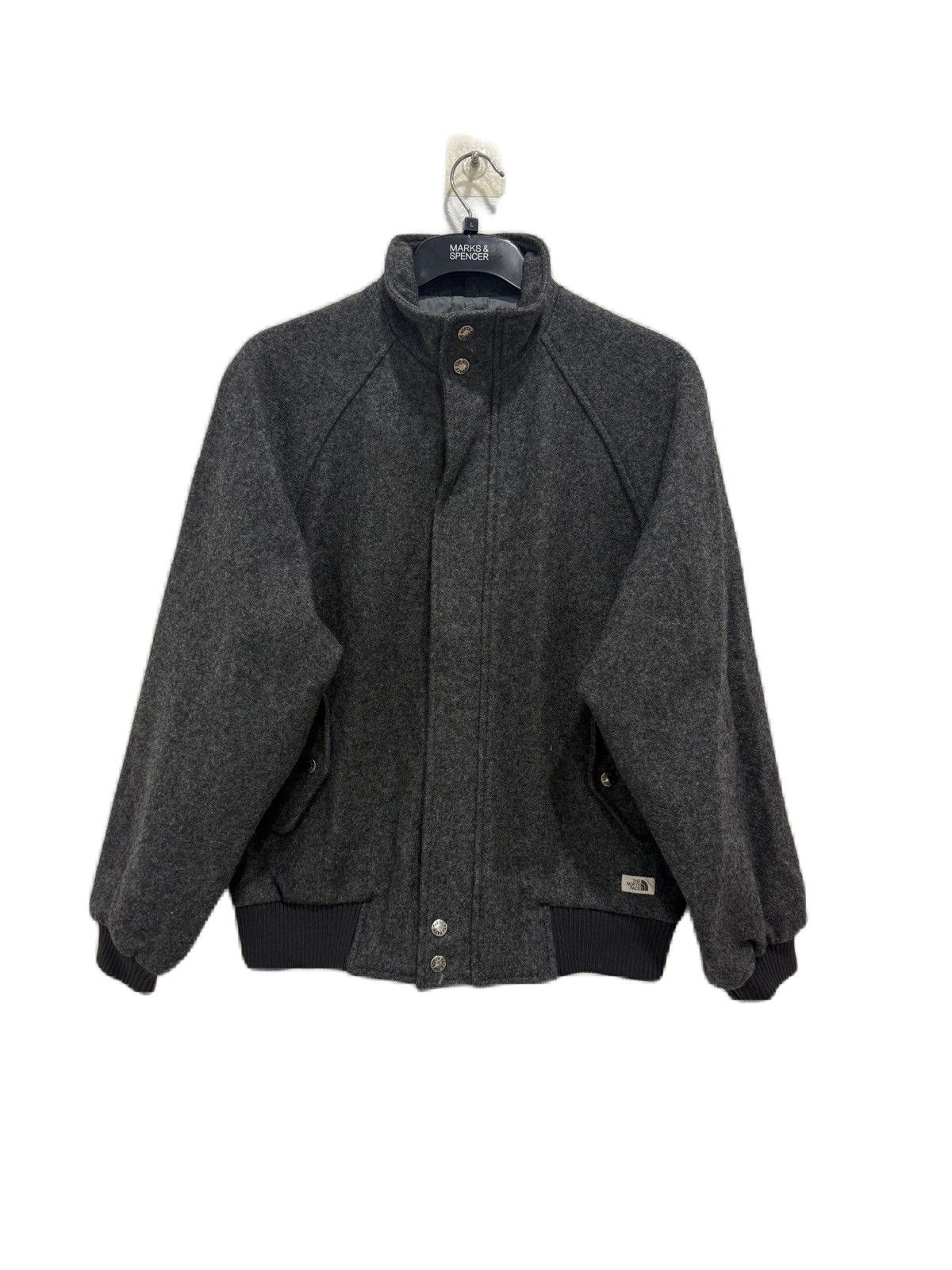 The North Face VINTAGE THE NORTHFACE BOMBER JACKET WOOL JAPAN MADE Size US L / EU 52-54 / 3 - 1 Thumbnail