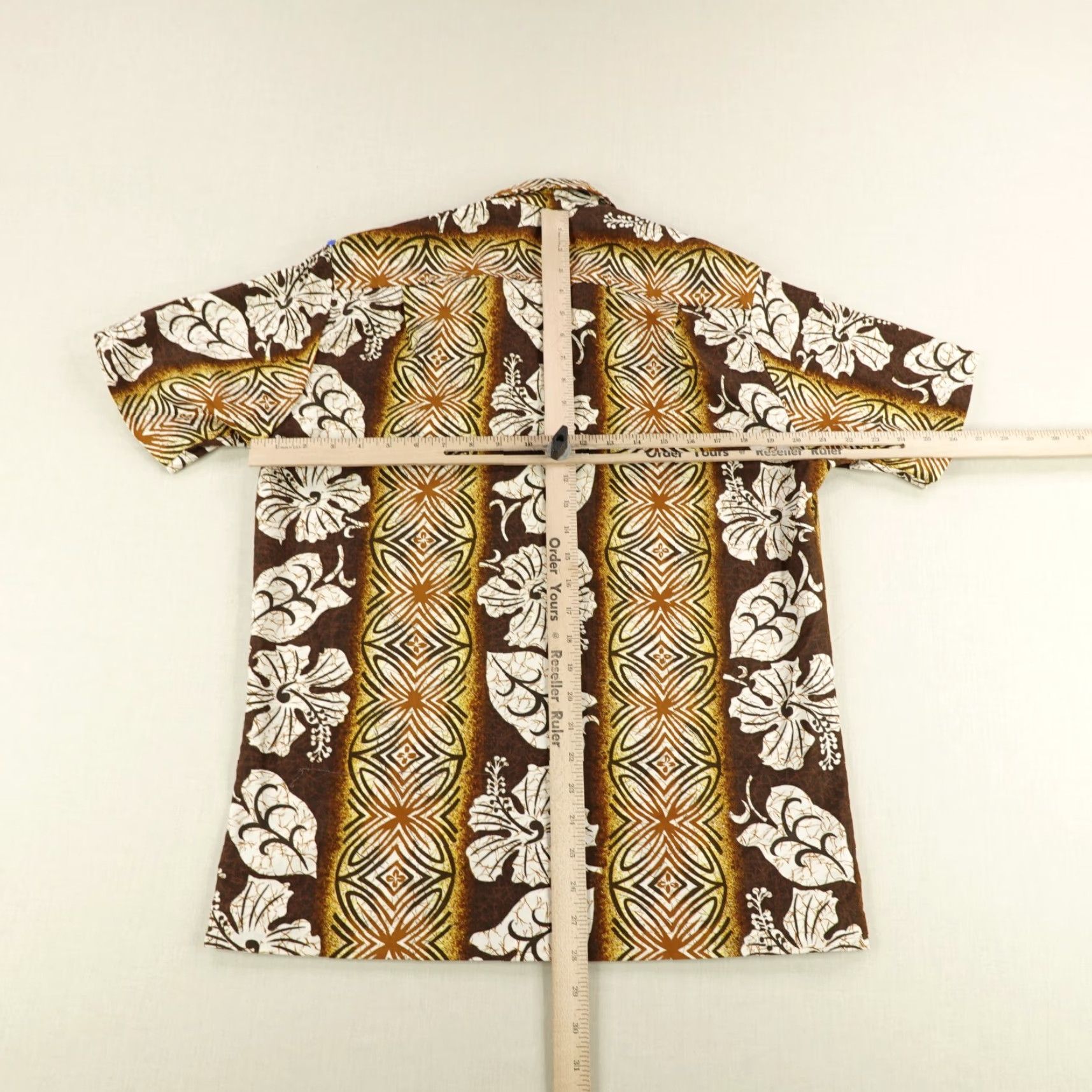 Vintage VINTAGE Napili Men's Shirt Short Sleeve Button-Up Hawaiian Floral 70s Brown Aloha Camp Casual Size US L / EU 52-54 / 3 - 5 Thumbnail