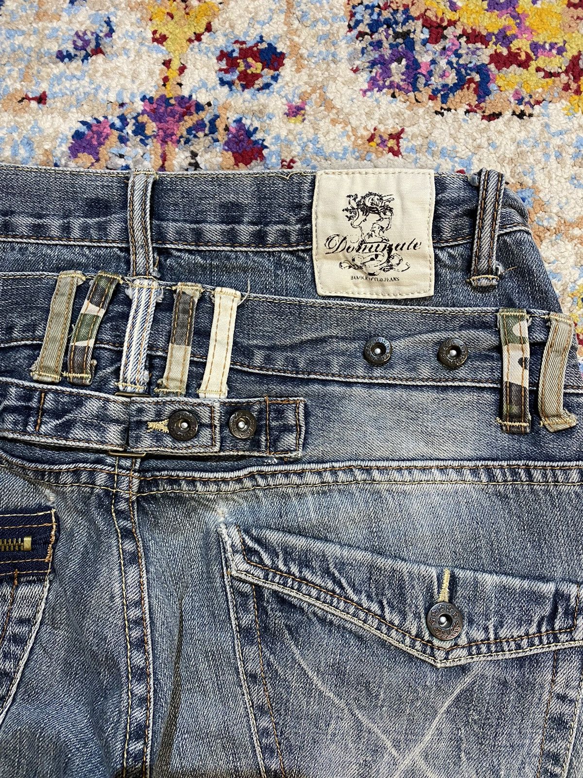 Japanese Brand Dominate Handcrafted Double Waisted Twisted Leg Jeans W30 Size US 30 / EU 46 - 5 Thumbnail