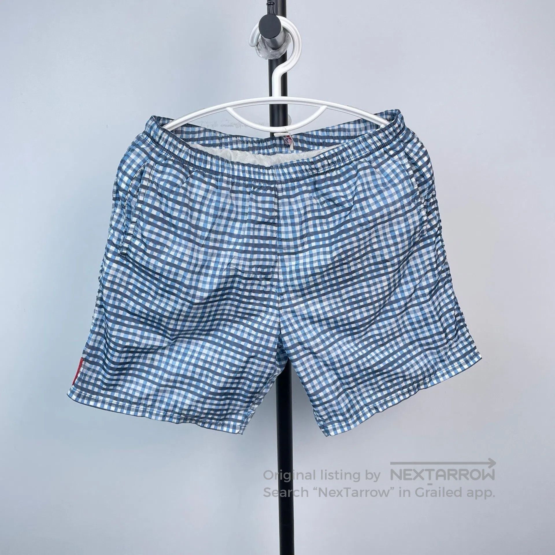 Prada Prada Blue Plaid Shorts| Size US 30 / EU 46 - 1 Thumbnail