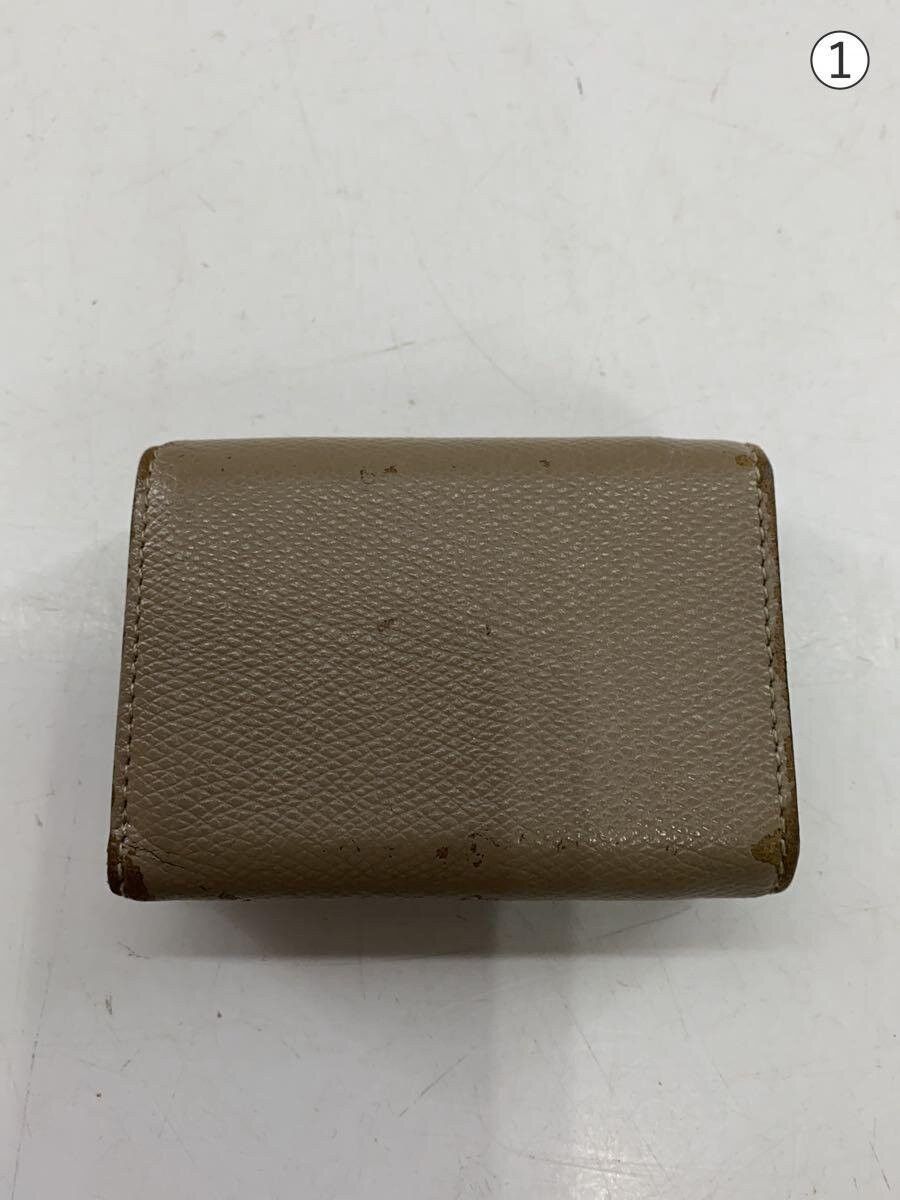 Fendi Fendi Leather Tri-Fold Wallet Beige Size ONE SIZE - 2 Thumbnail