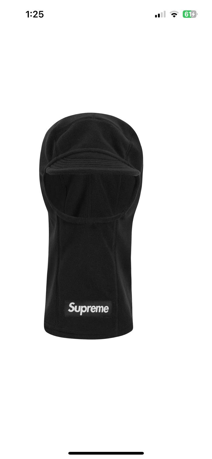 Supreme Polartec selling Brim Balaclava FW22 Black